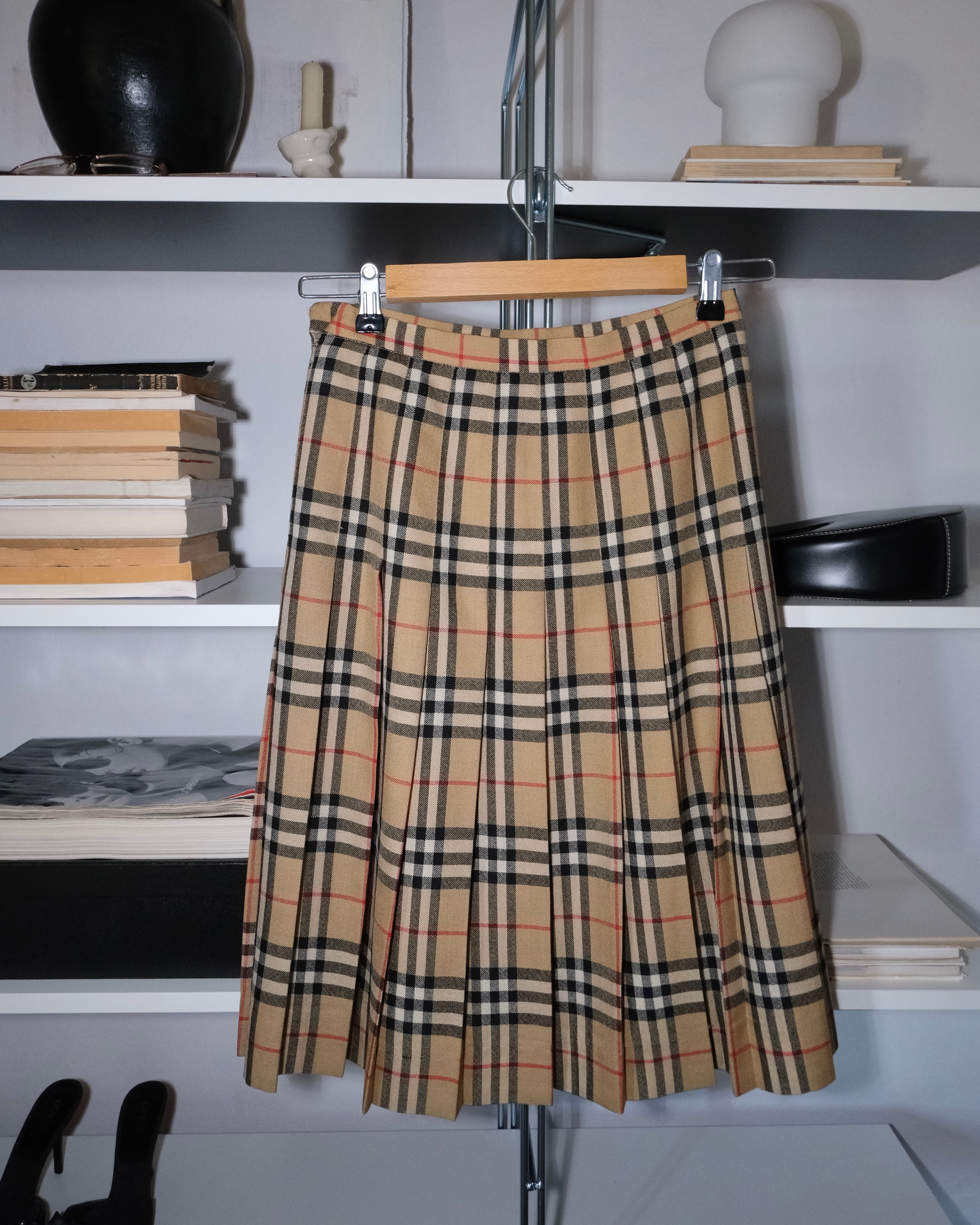 Burberry Pileli Etek