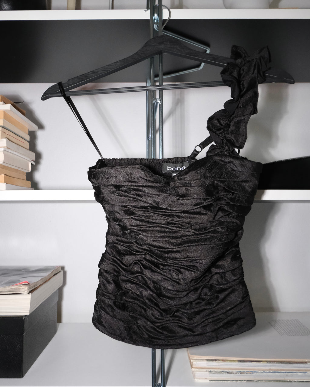 Bebe One Shoulder Bustier