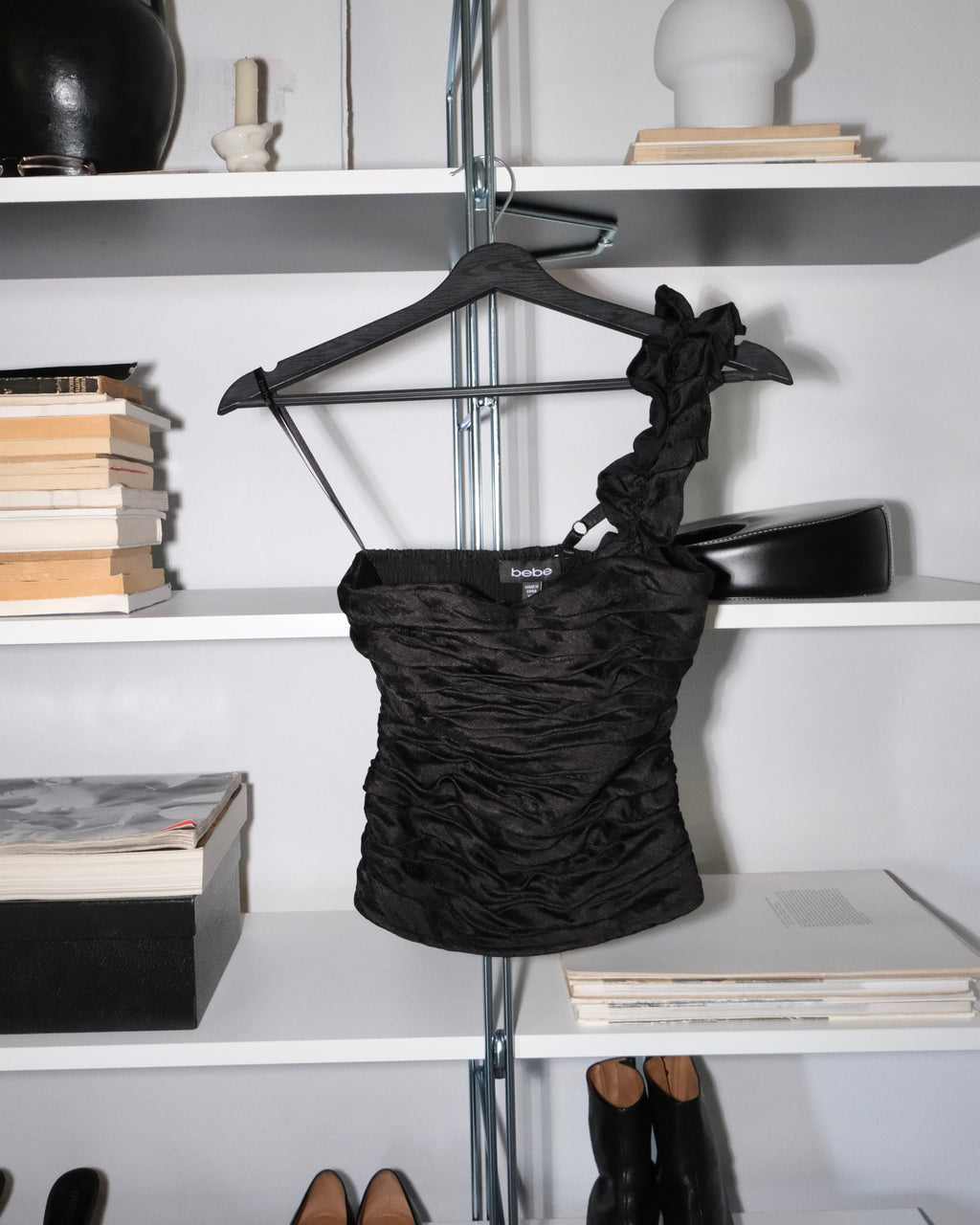 Bebe One Shoulder Bustier