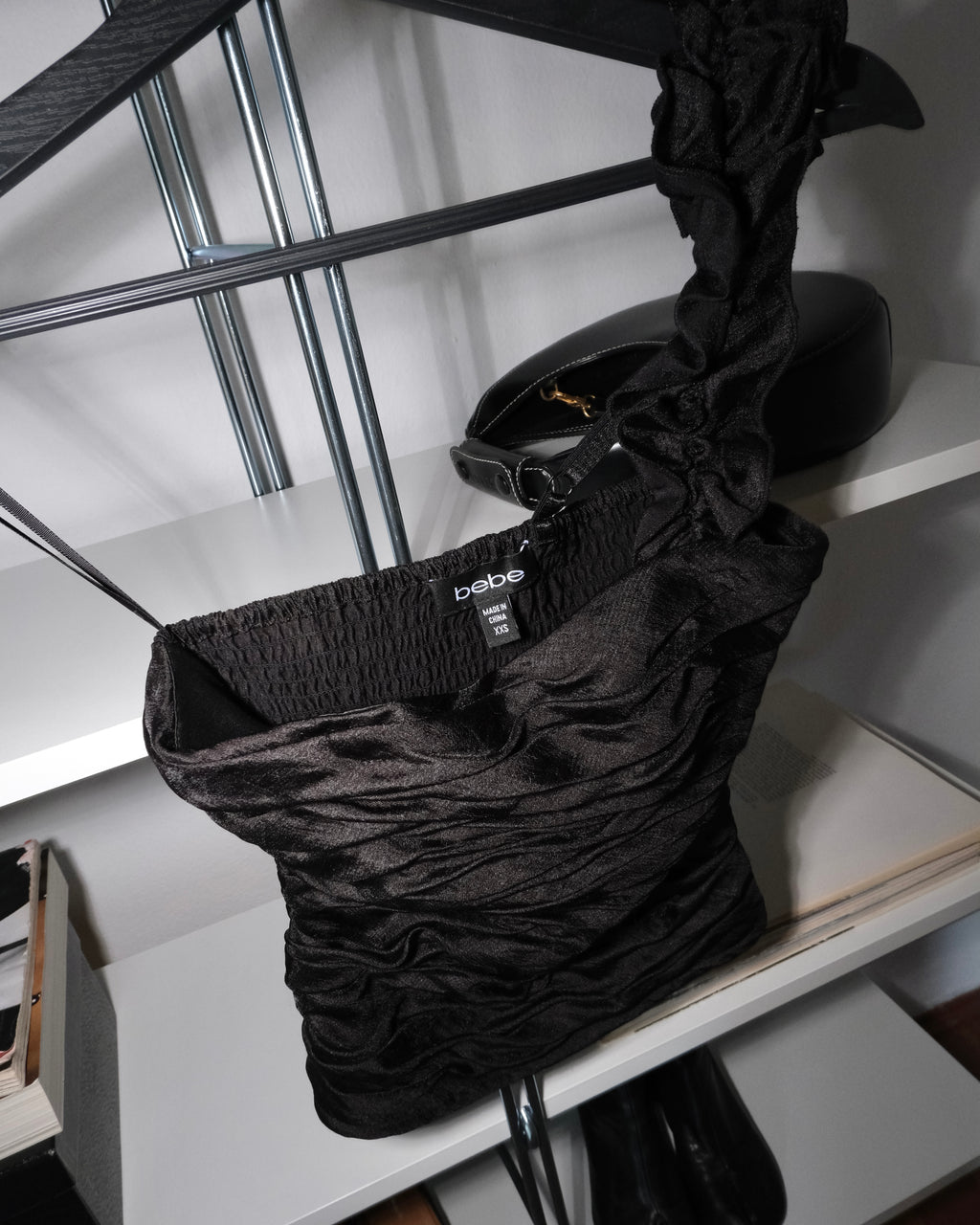 Bebe One Shoulder Bustier