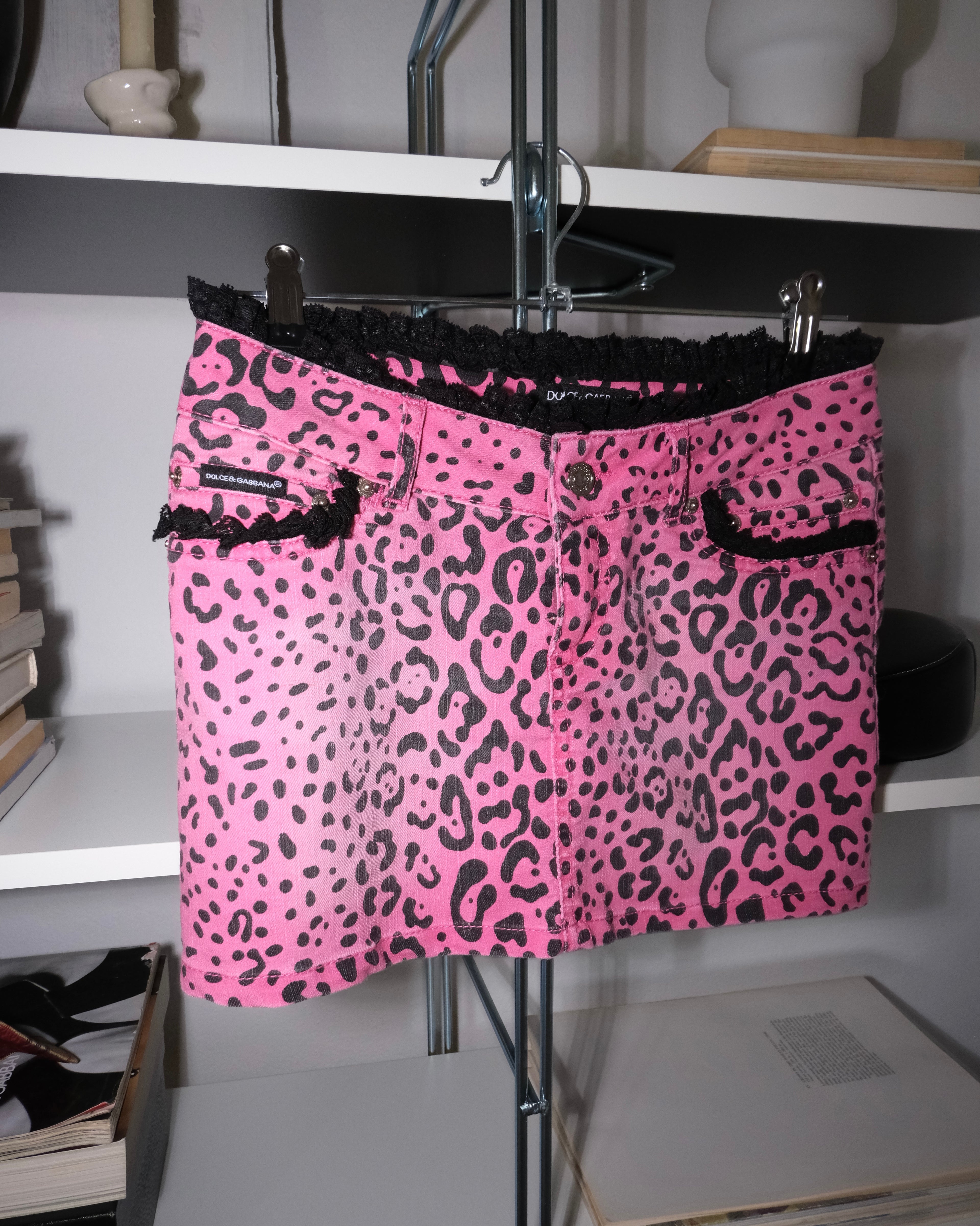 Dolce&Gabbana Desenli Mini Etek