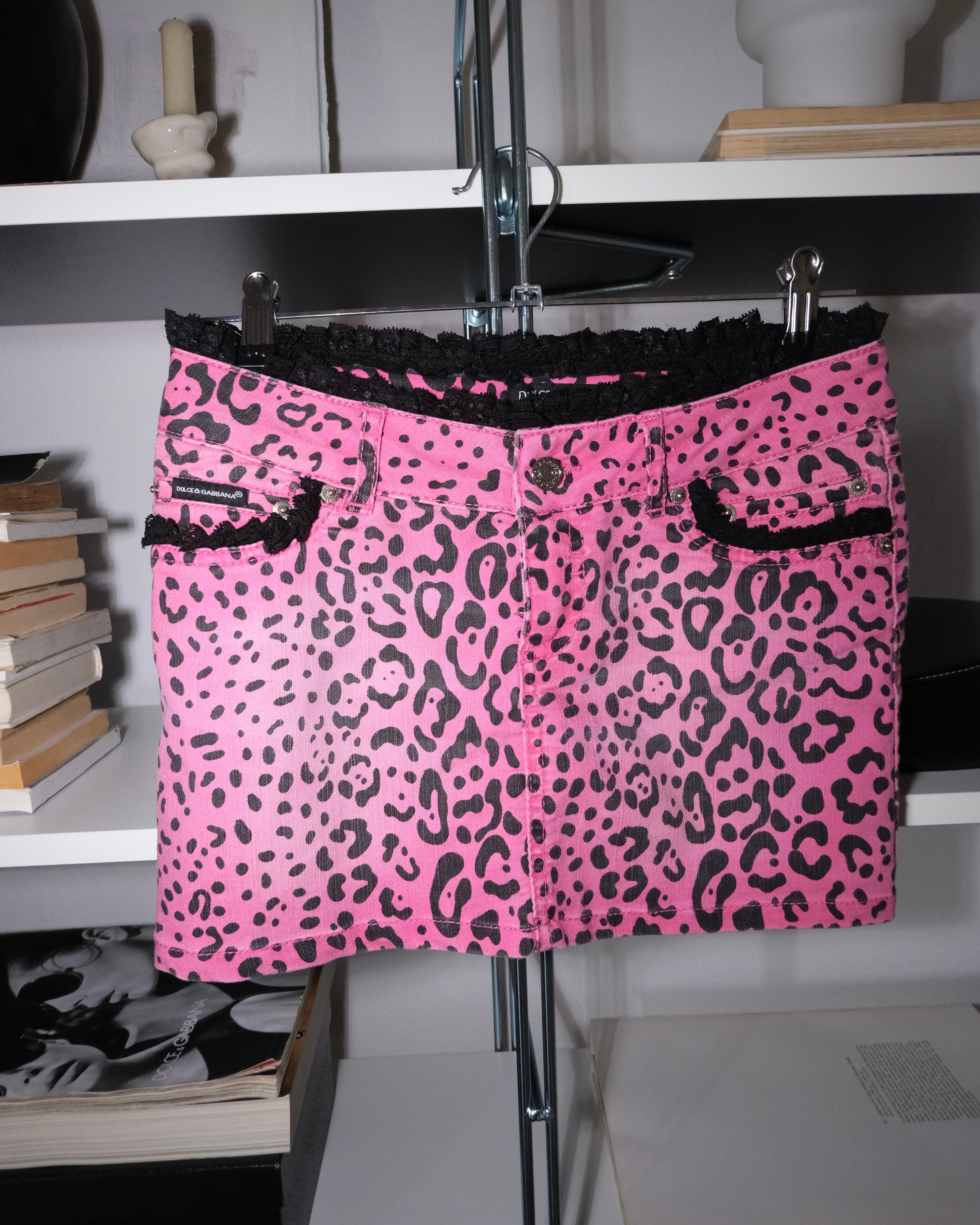 Dolce&Gabbana Desenli Mini Etek