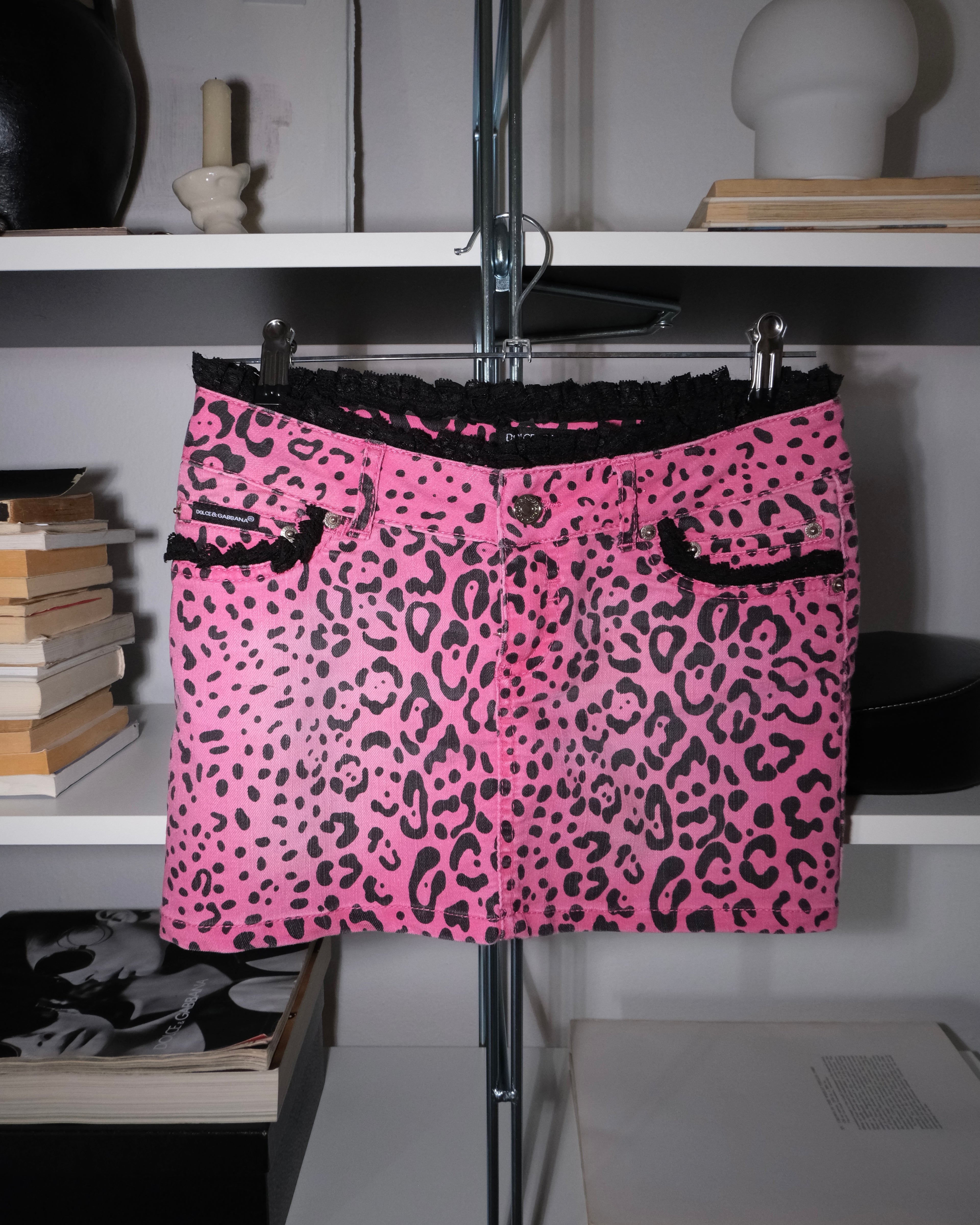Dolce&Gabbana Desenli Mini Etek
