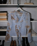 Patterned Tie-Down Shirt