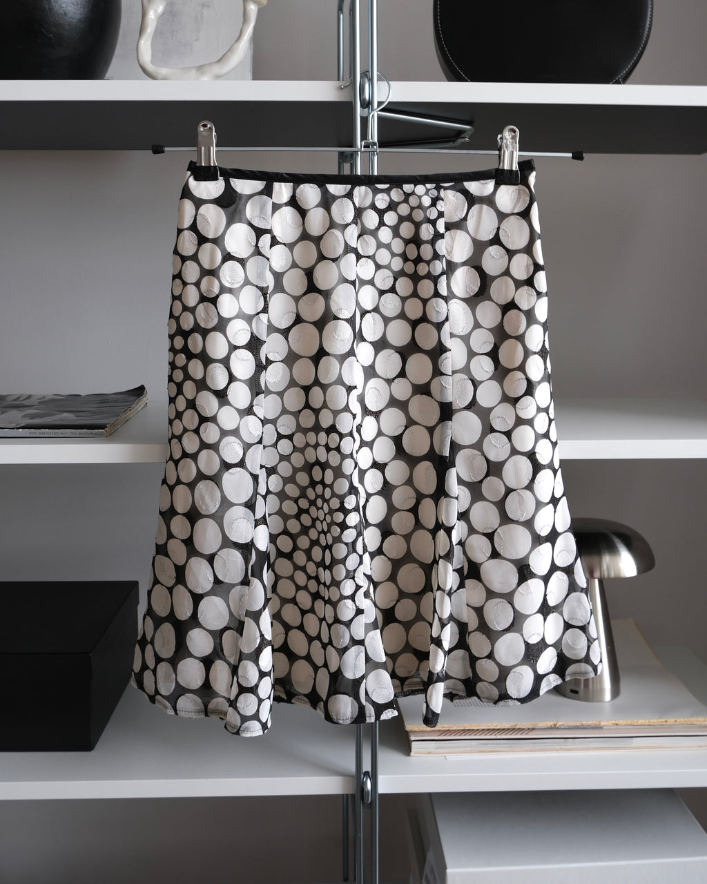 Polka Dot Chiffon Skirt