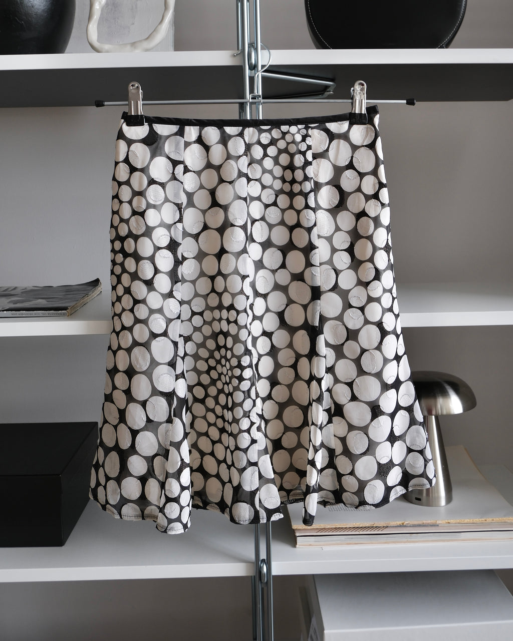 Polka Dot Chiffon Skirt