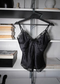Lace Strappy Silk Top