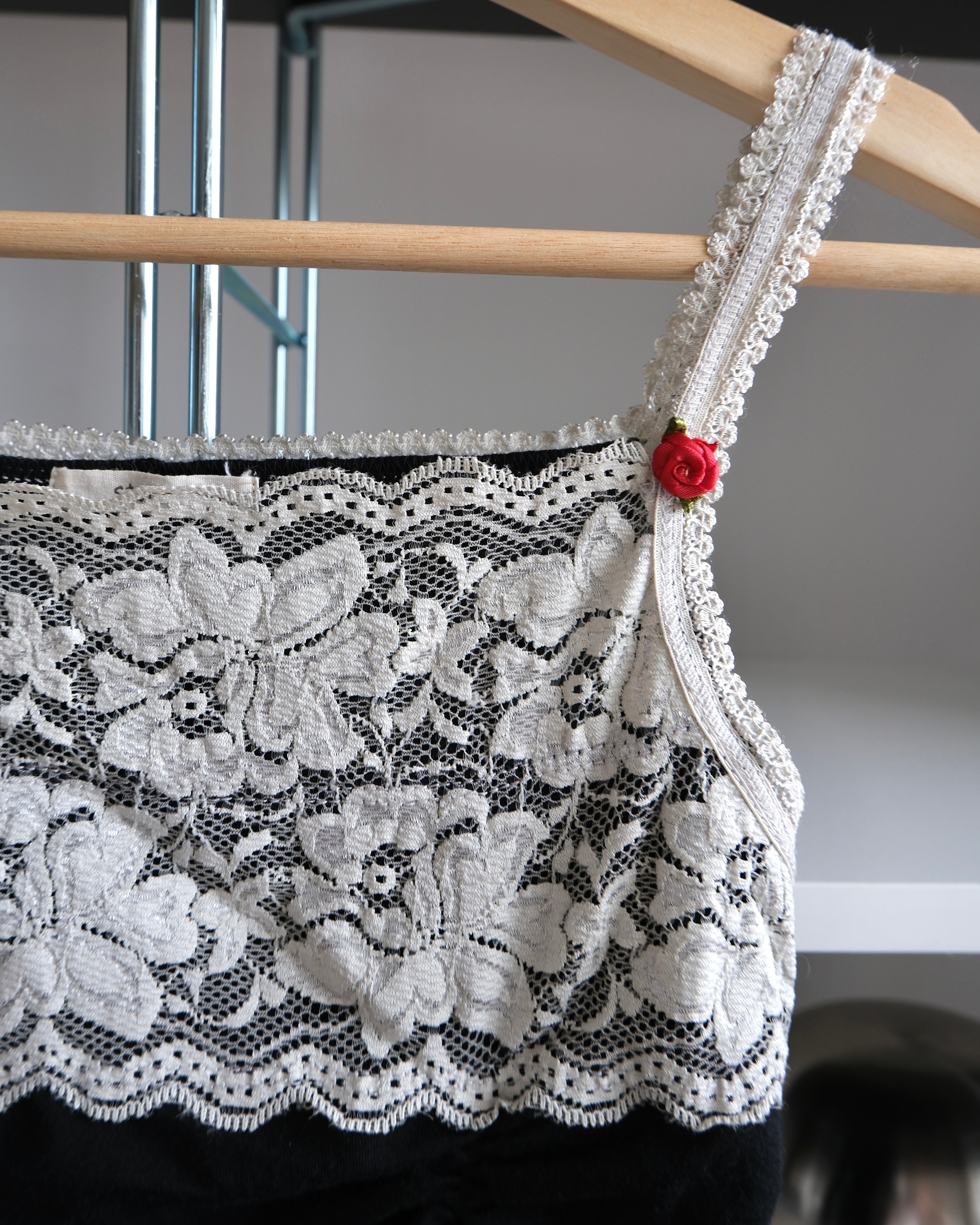 Lace-Detailed Ruched Blouse