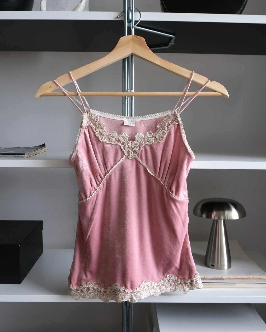 Pink Velvet Bustier