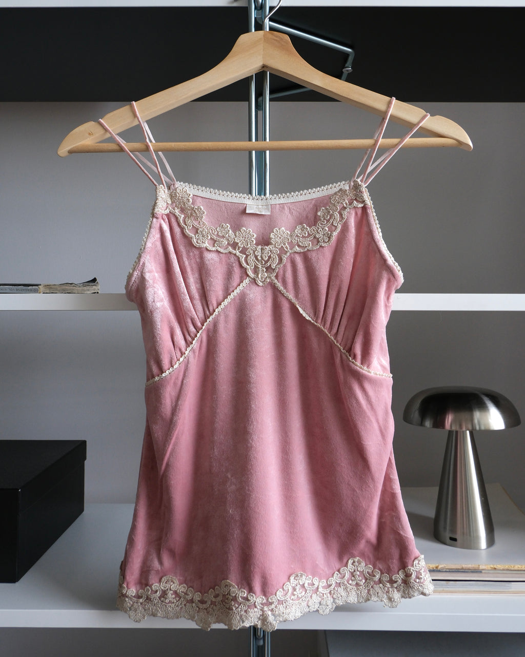 Pink Velvet Bustier