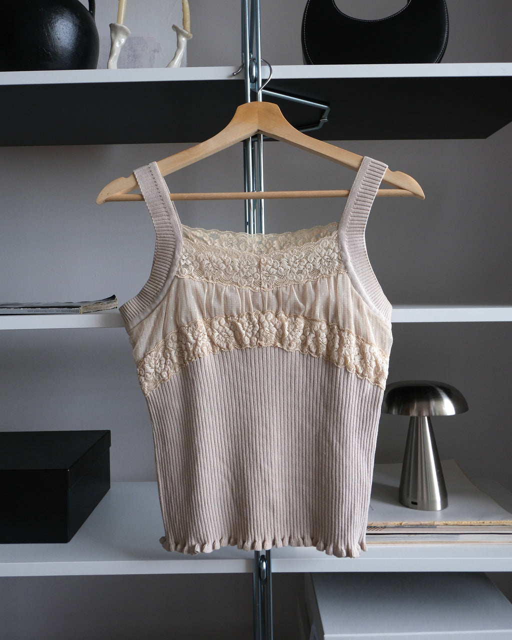 Cream Knitted Blouse