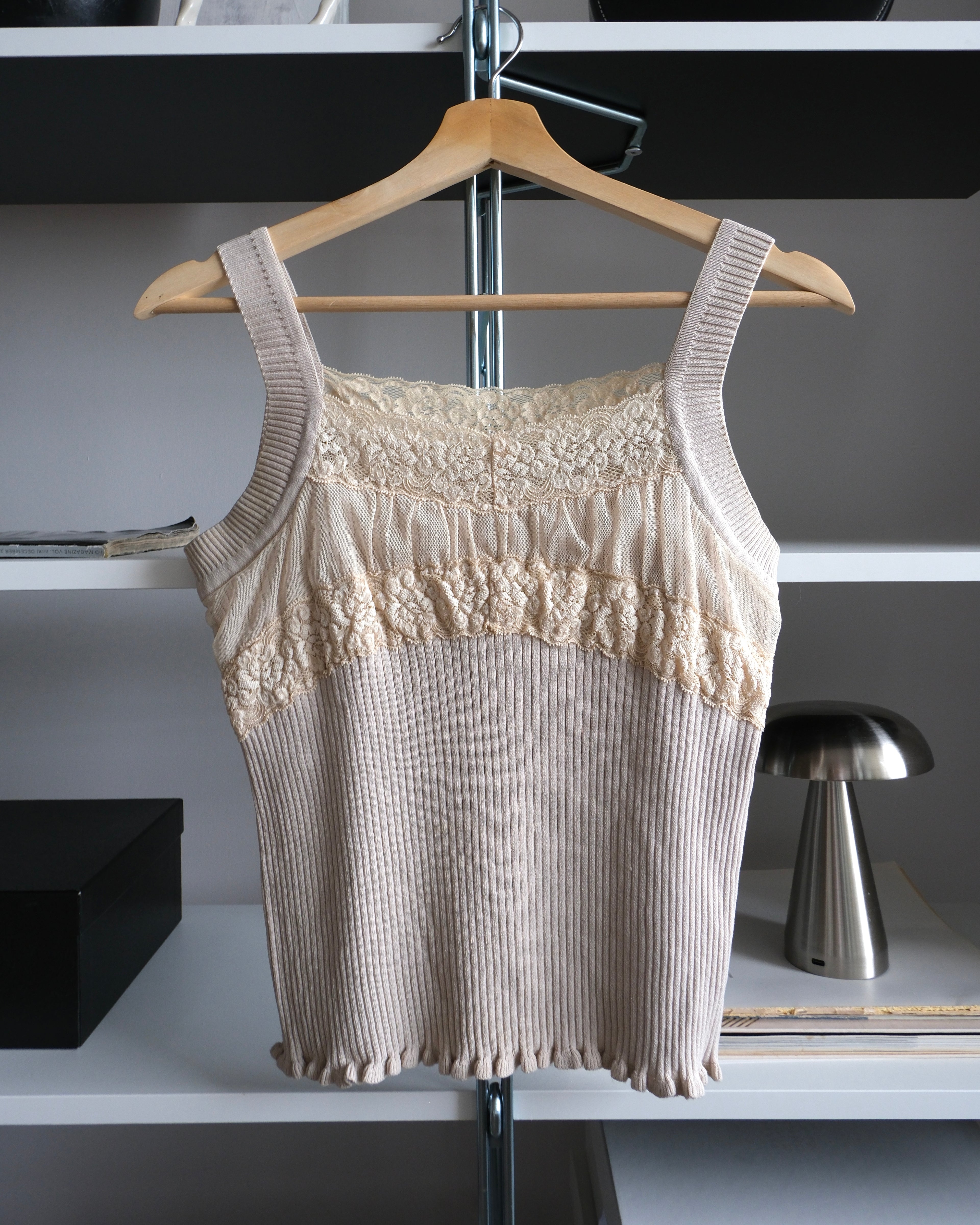 Cream Knitted Blouse