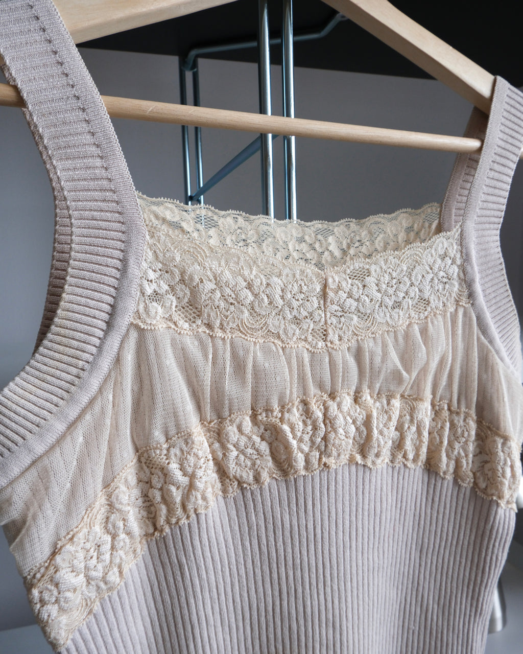 Cream Knitted Blouse