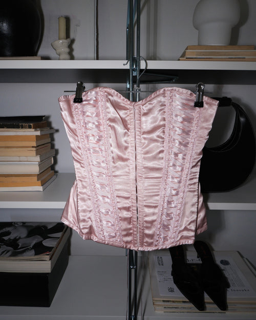 Pembe Saten Büstiyer