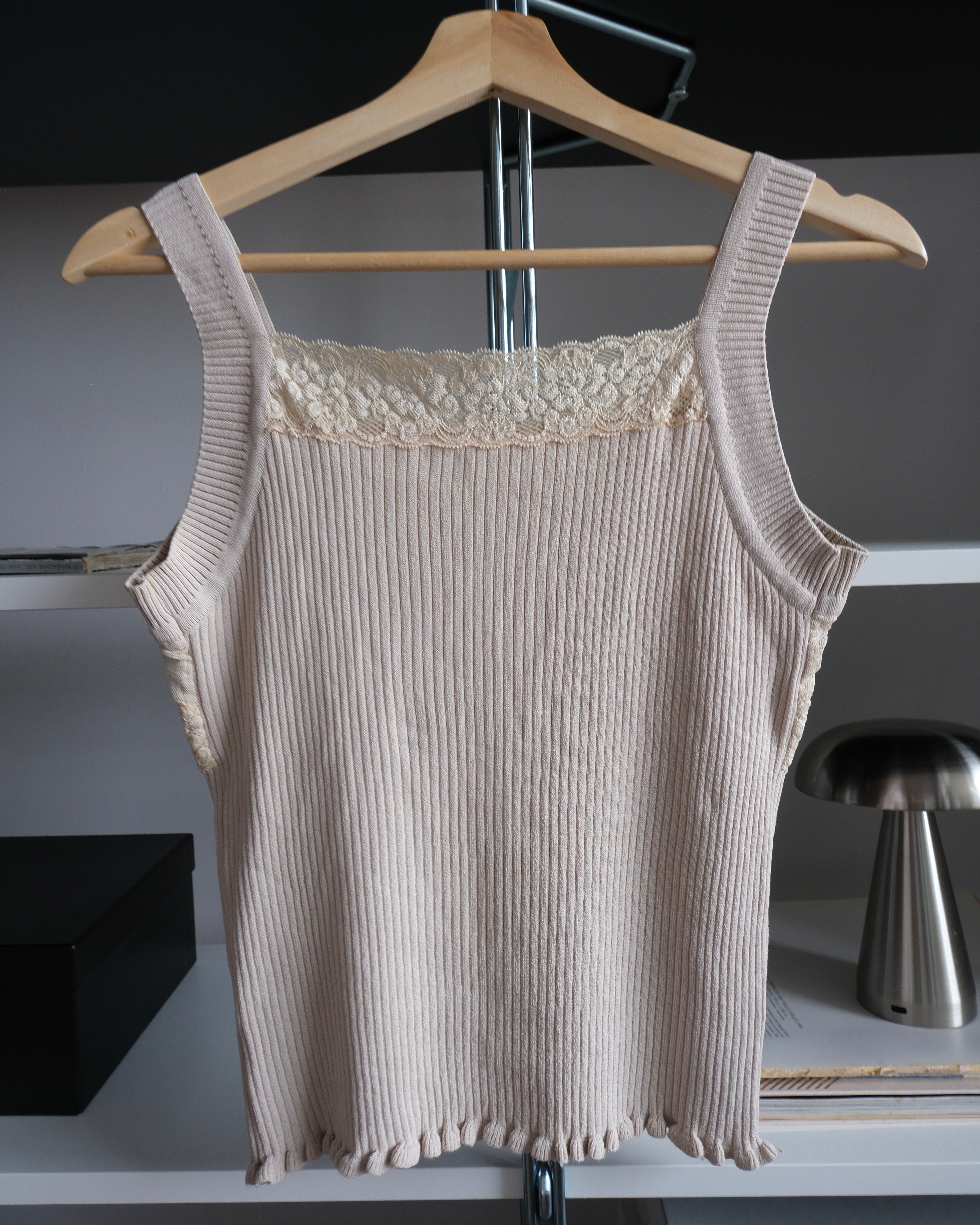 Cream Knitted Blouse