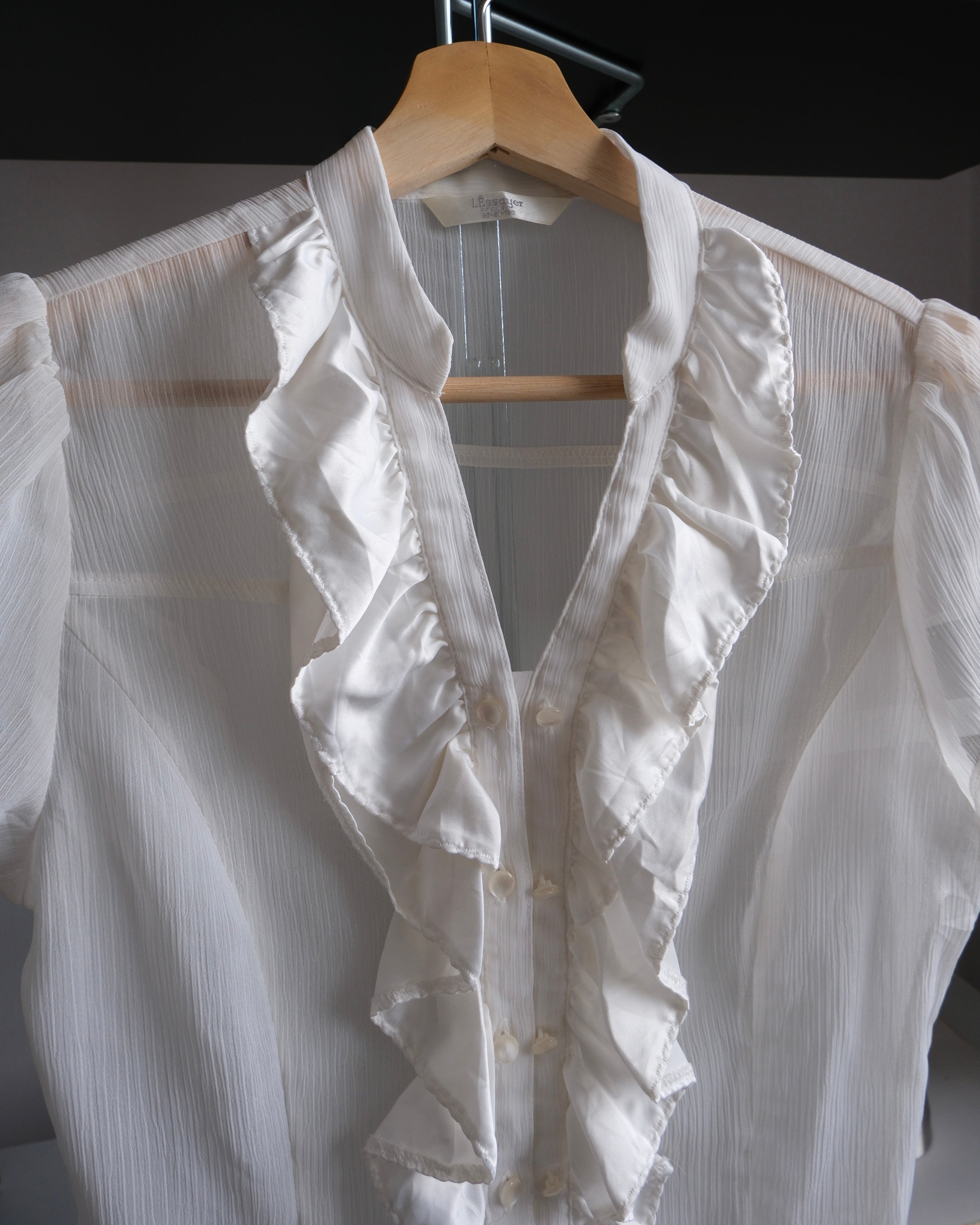 Chiffon Shirt with Collar Detail