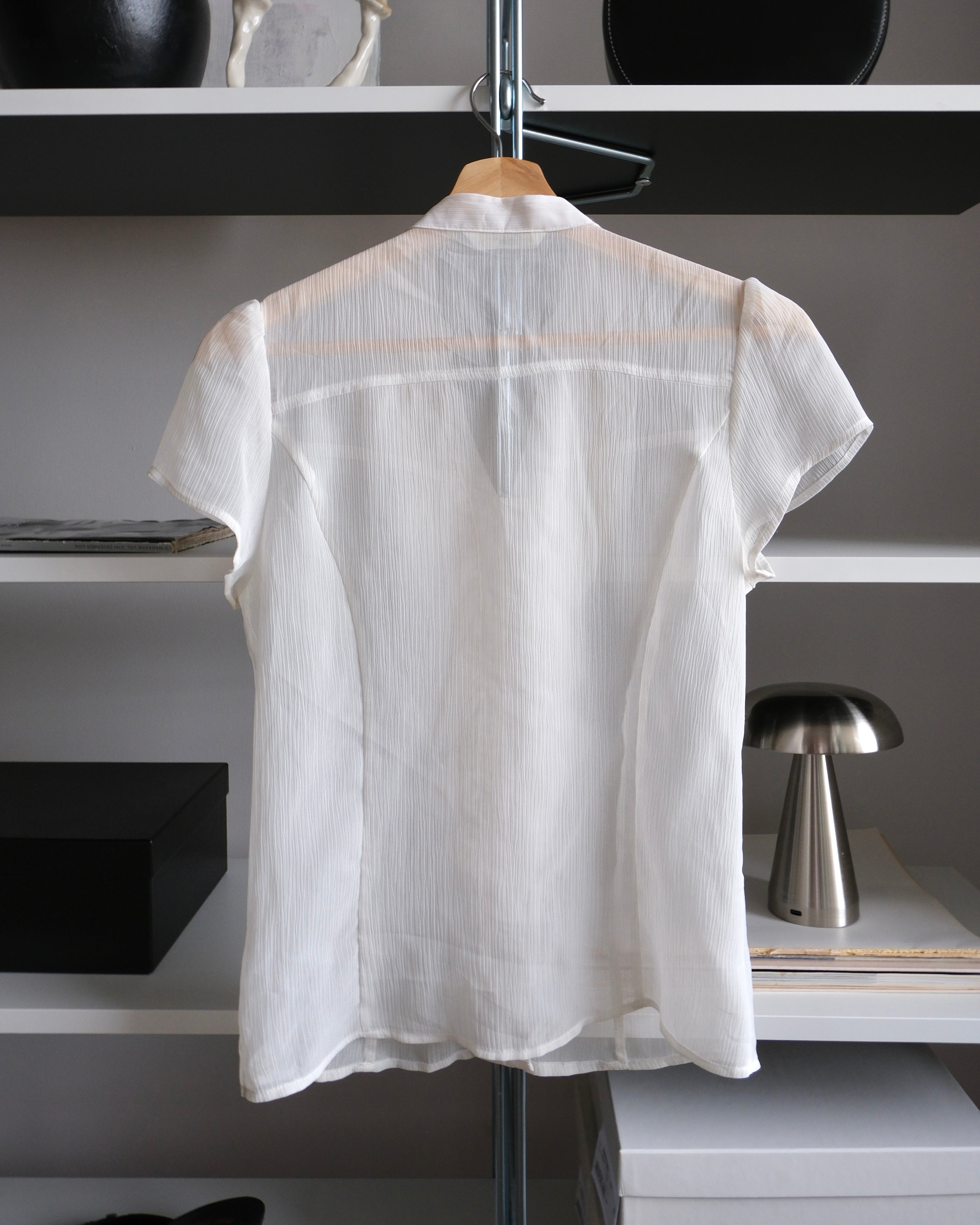 Chiffon Shirt with Collar Detail