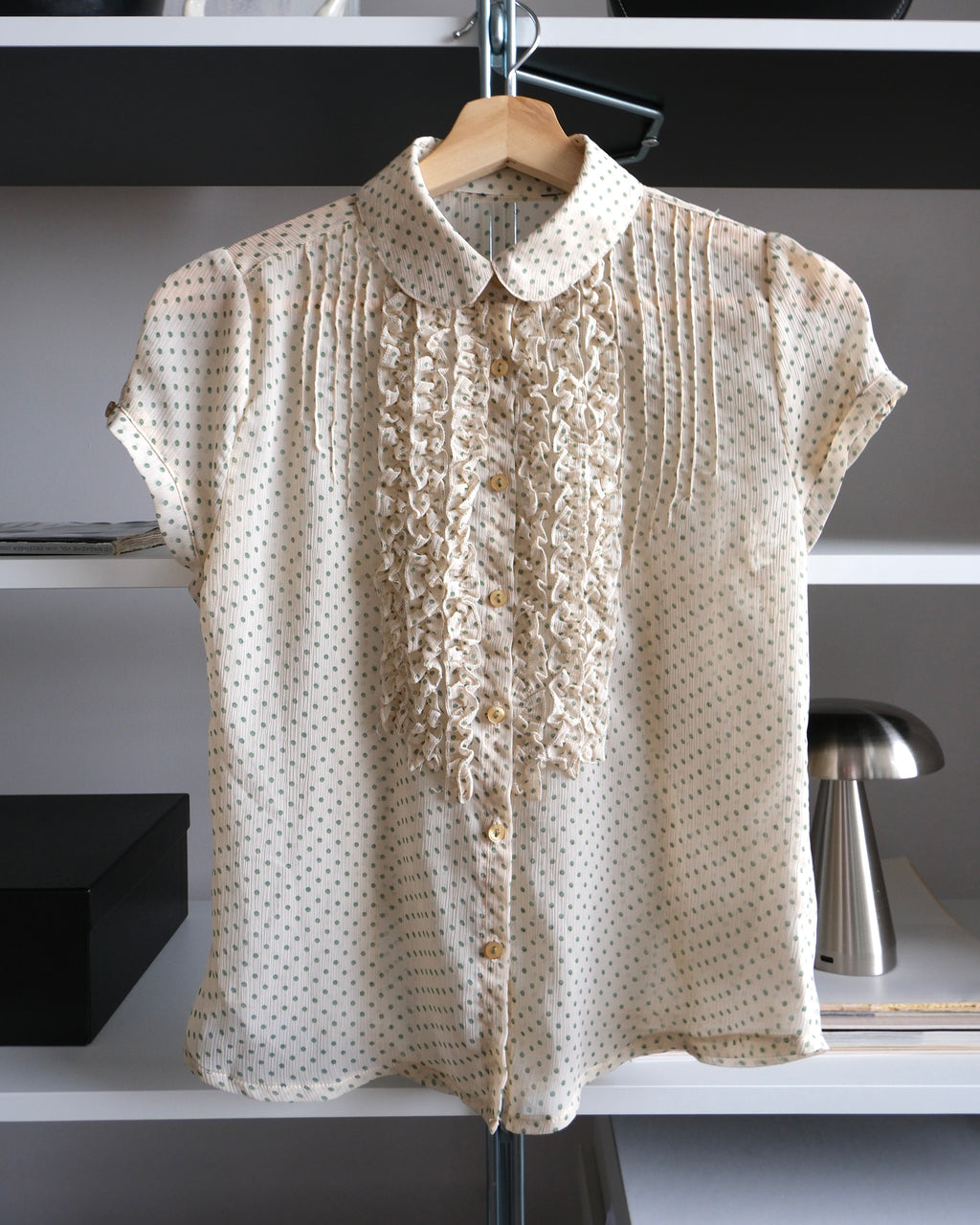Cream Polka Dot Shirt