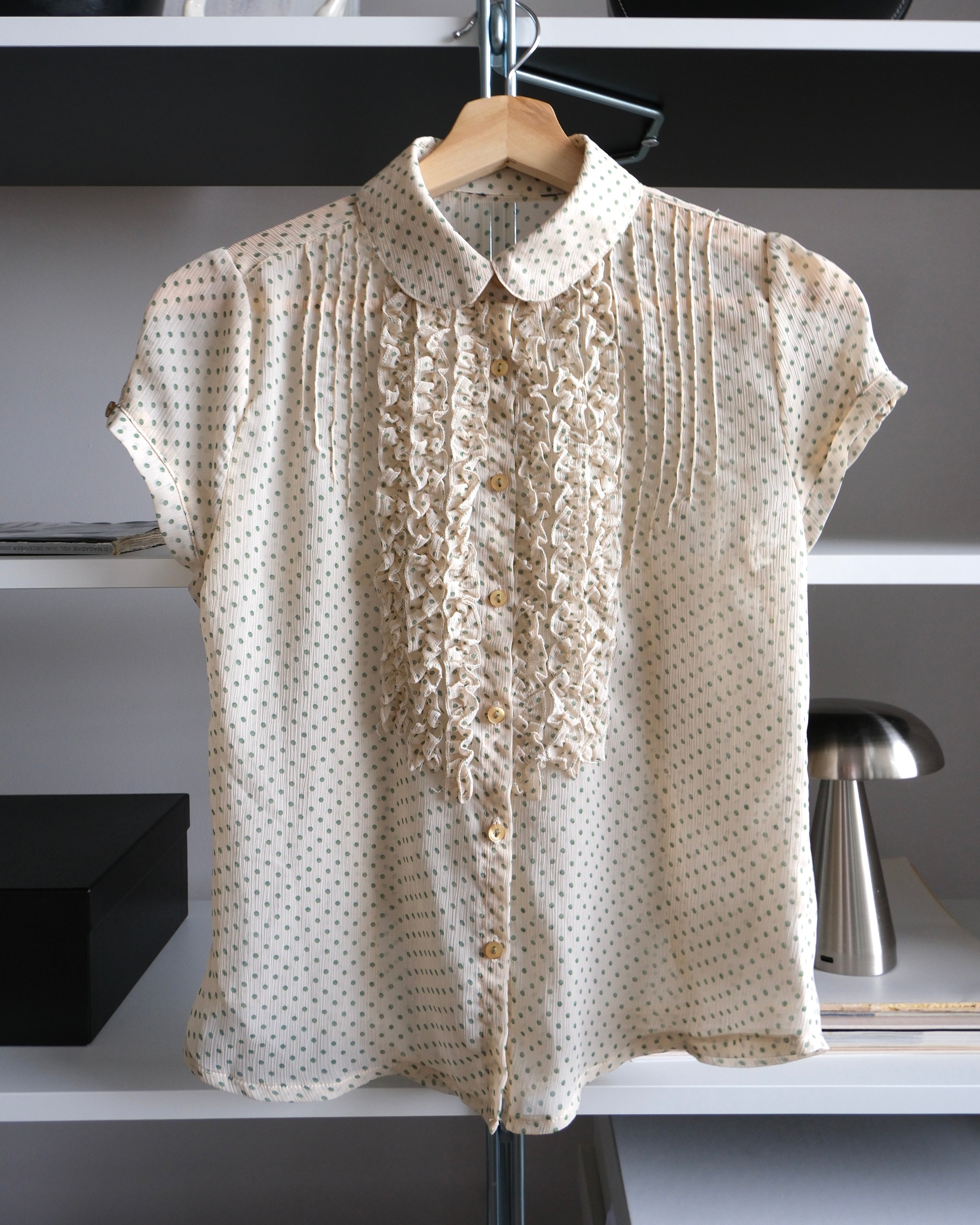 Cream Polka Dot Shirt