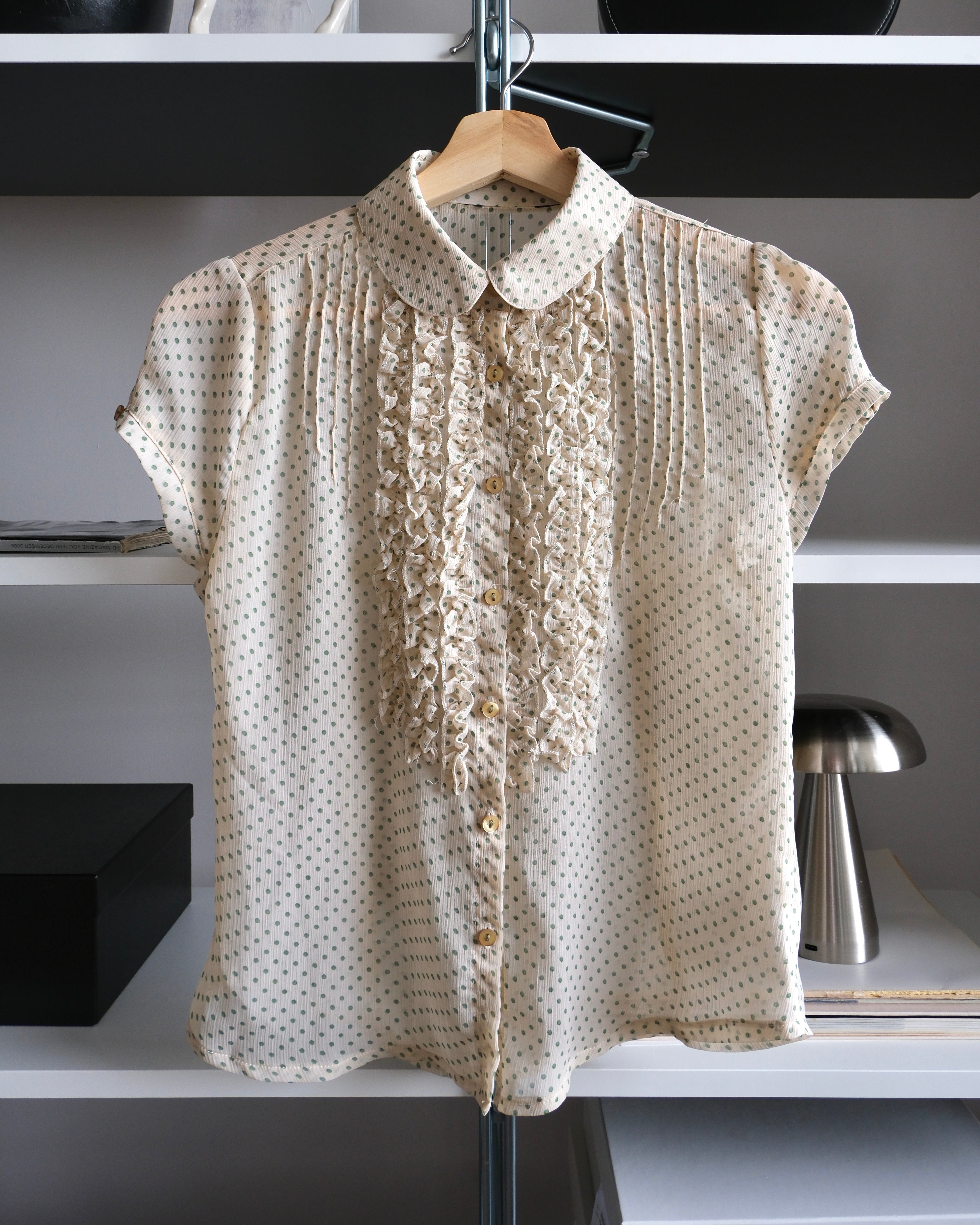 Cream Polka Dot Shirt