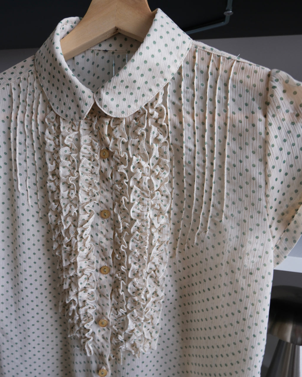 Cream Polka Dot Shirt