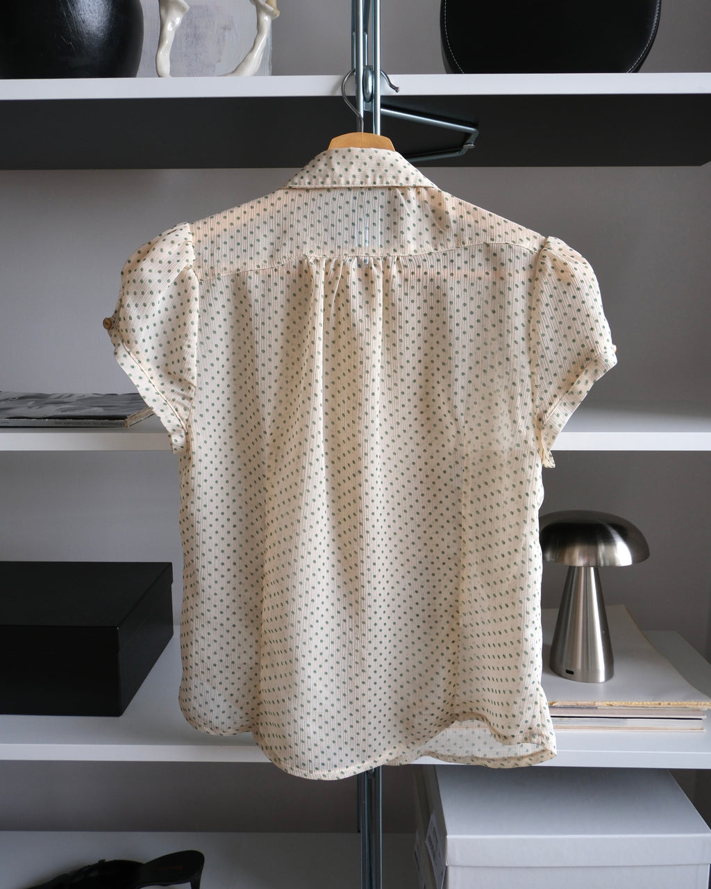 Cream Polka Dot Shirt