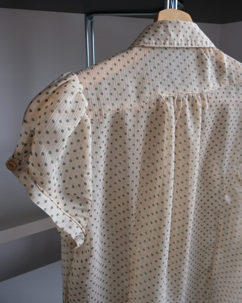 Cream Polka Dot Shirt
