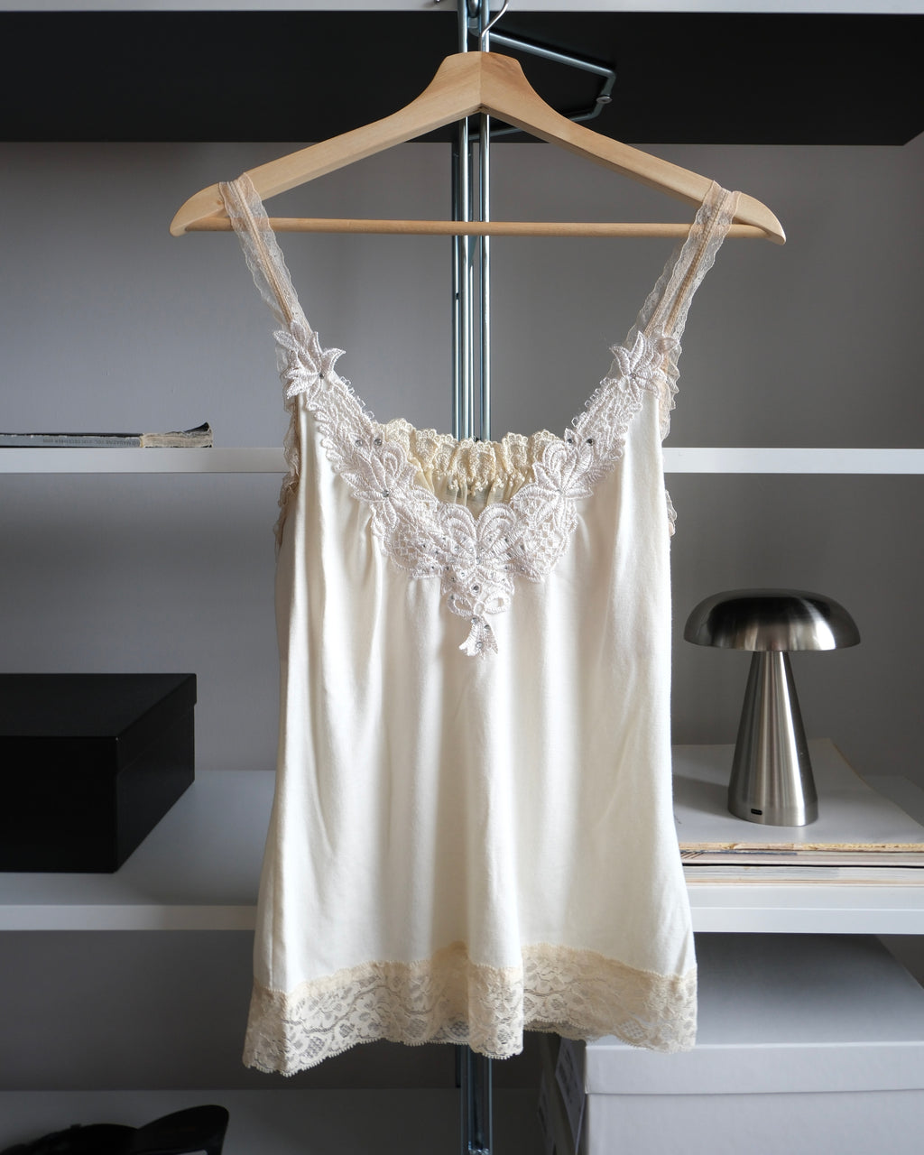 Blouse with Embroidered Collar