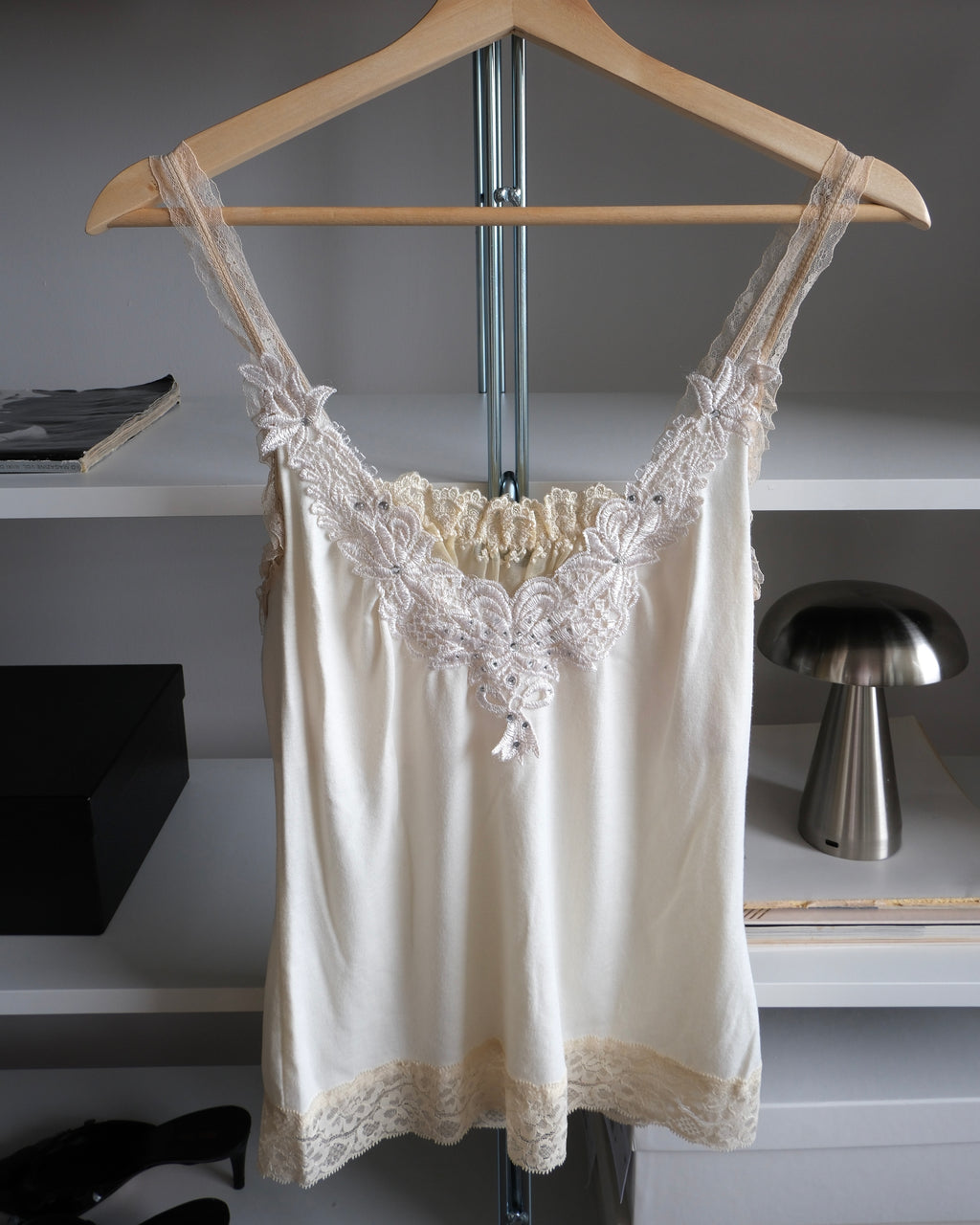 Blouse with Embroidered Collar