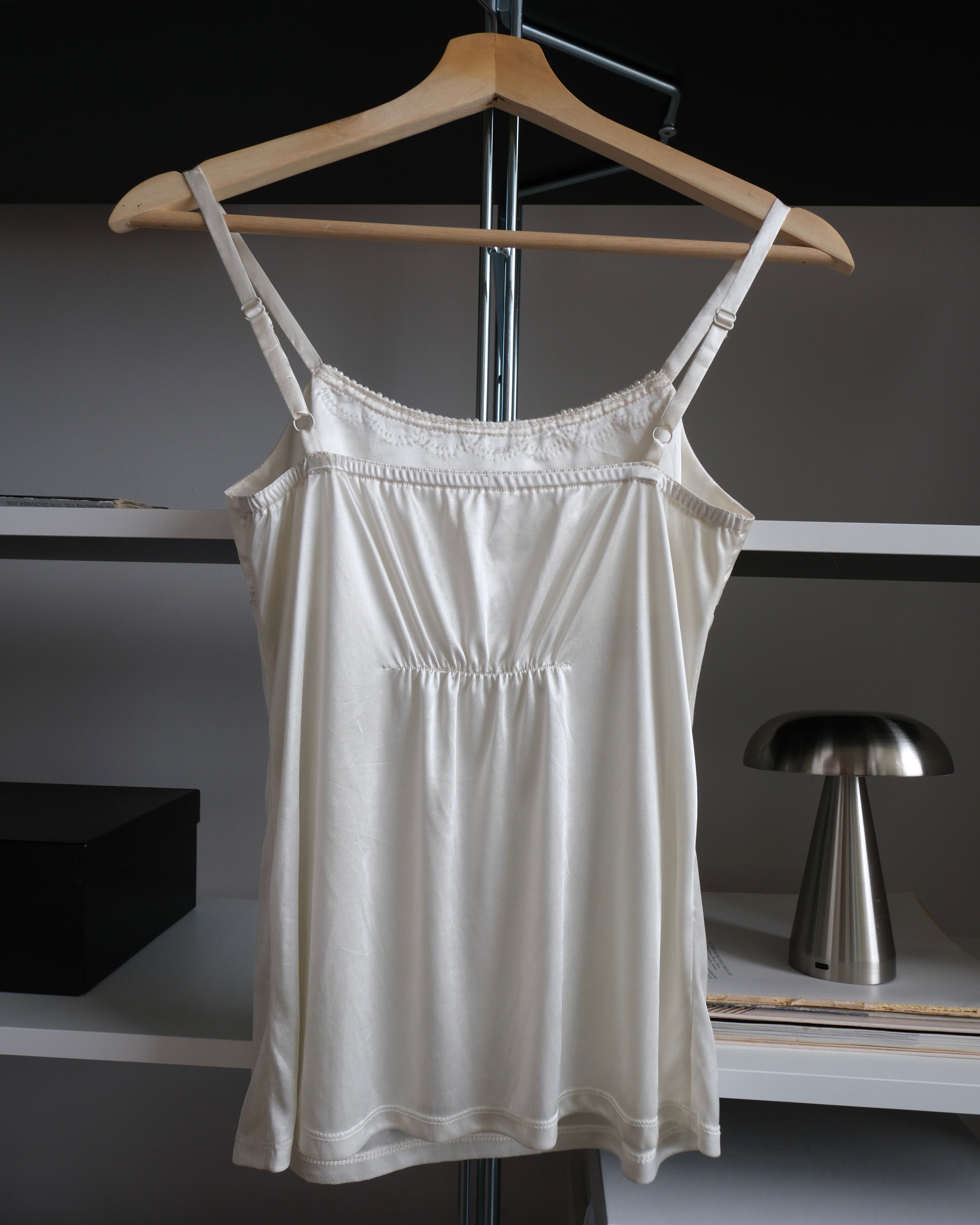 Pearl Embellished Satin Blouse