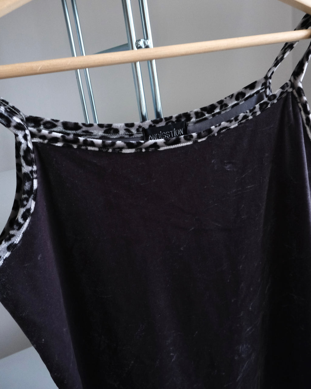 Anthracite Velvet Blouse