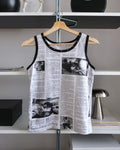 Newspaper Print Blouse