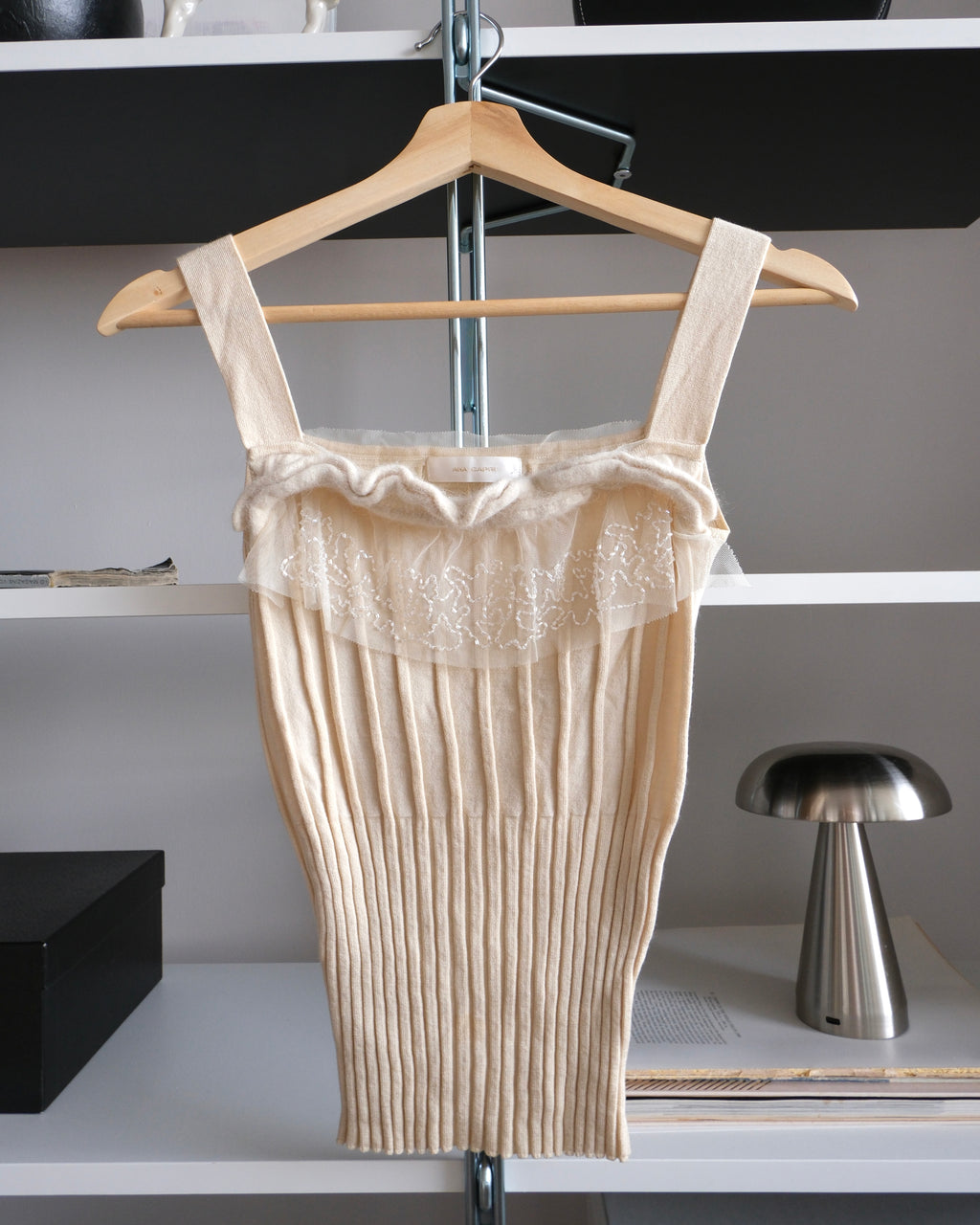 Cream Knitted Blouse