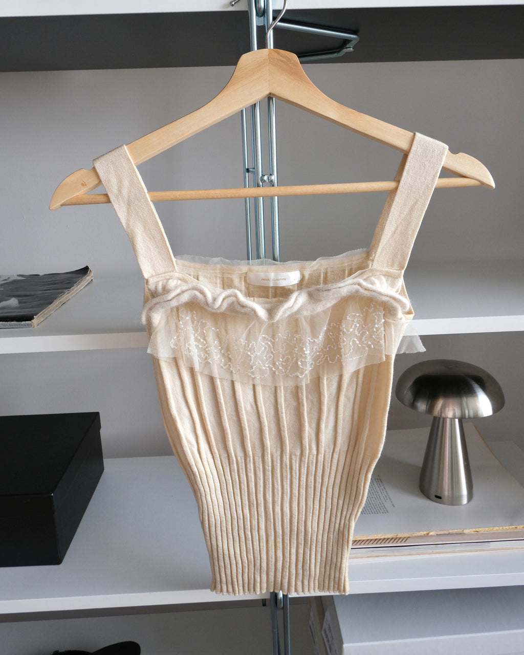 Cream Knitted Blouse