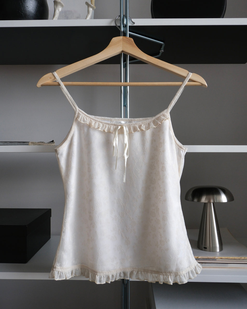 Rose Patterned Tulle Blouse