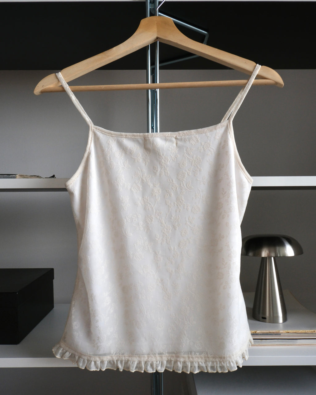 Rose Patterned Tulle Blouse