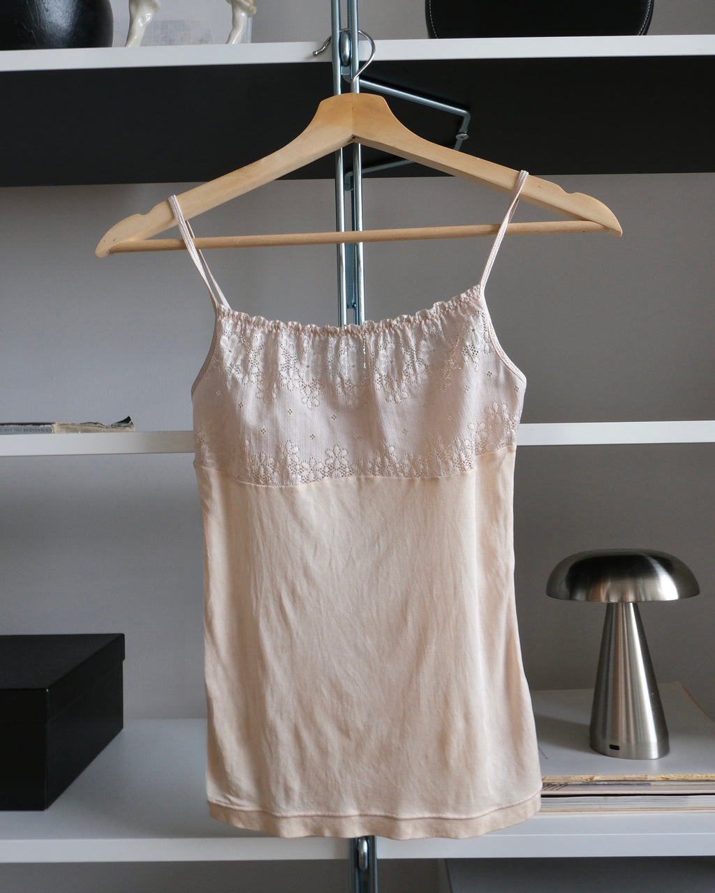 Blouse with Lace Detail on the Neckline