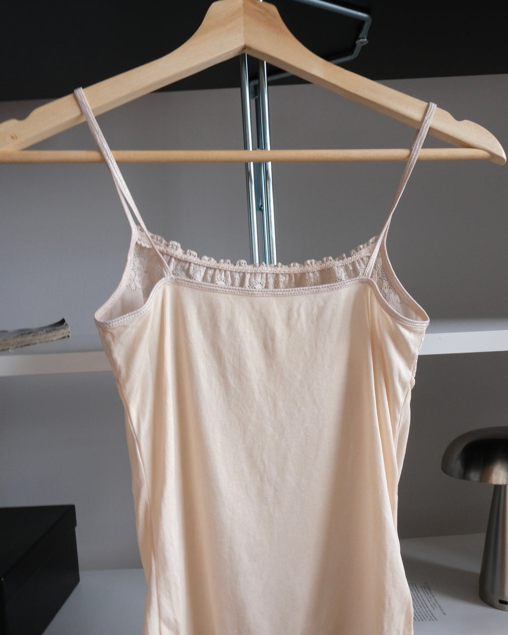 Blouse with Lace Detail on the Neckline
