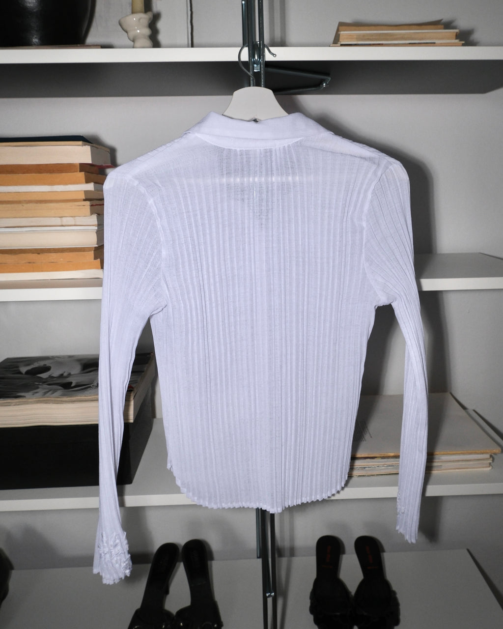 White Shirt with Embroidered Details