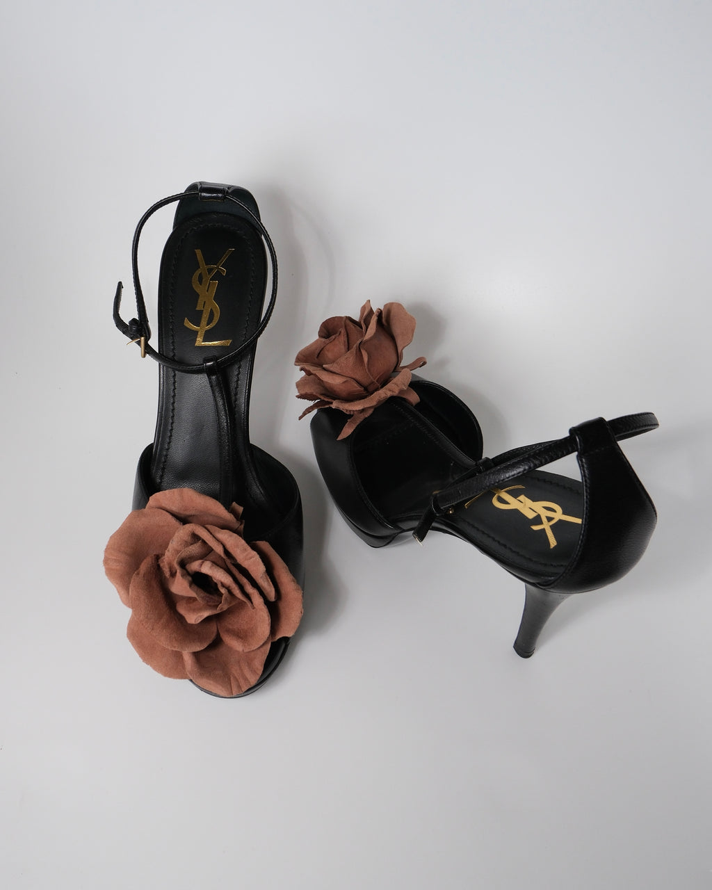 Yves Saint Laurent Çiçekli Topuklu Ayakkabı