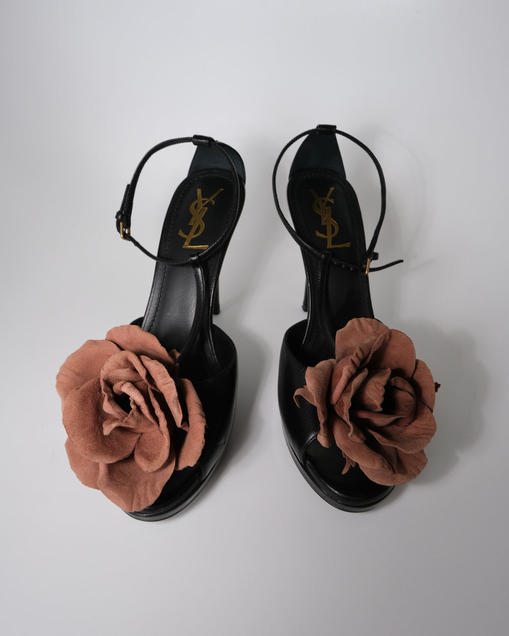 Yves Saint Laurent Çiçekli Topuklu Ayakkabı