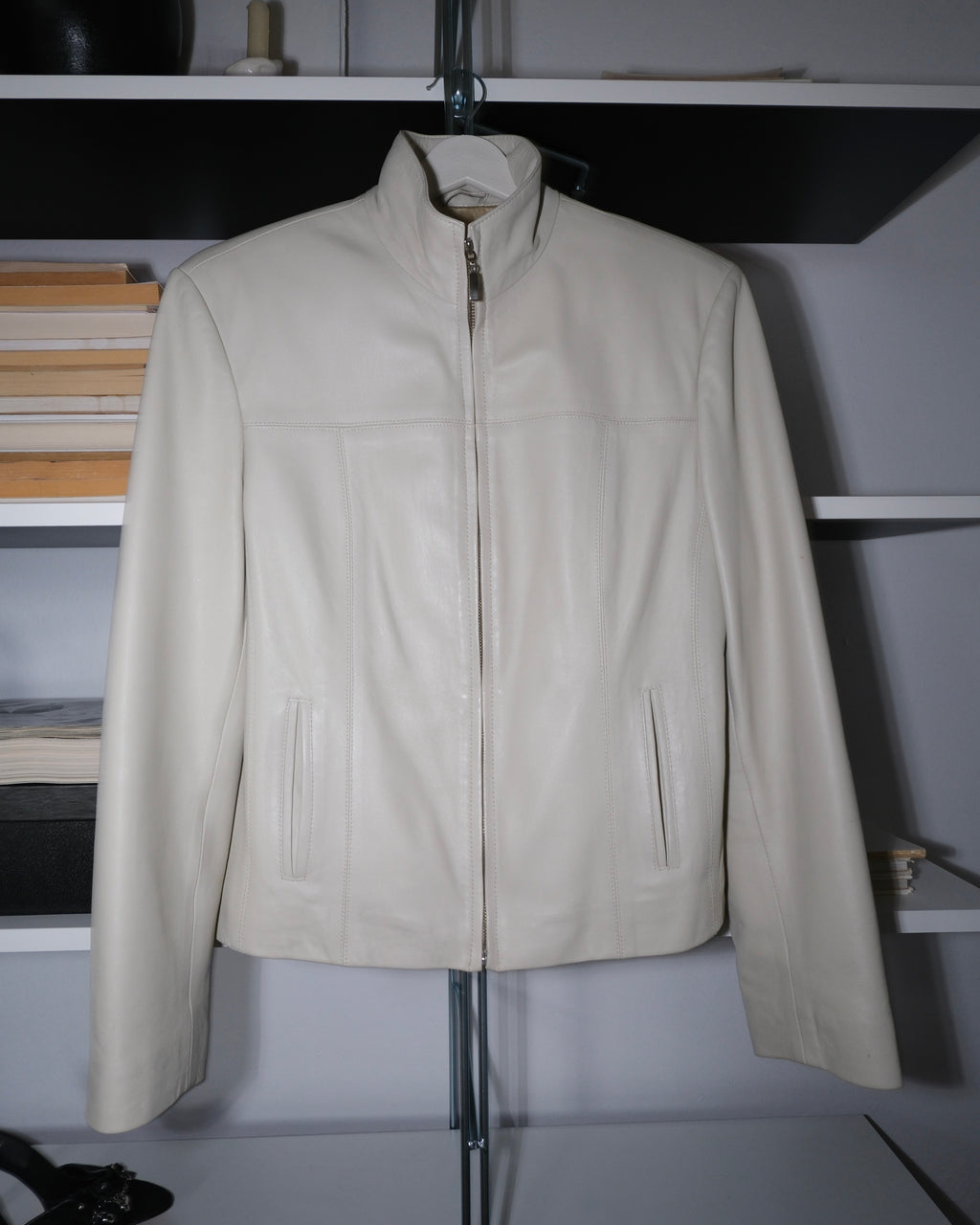 Taş Rengi Deri Ceket