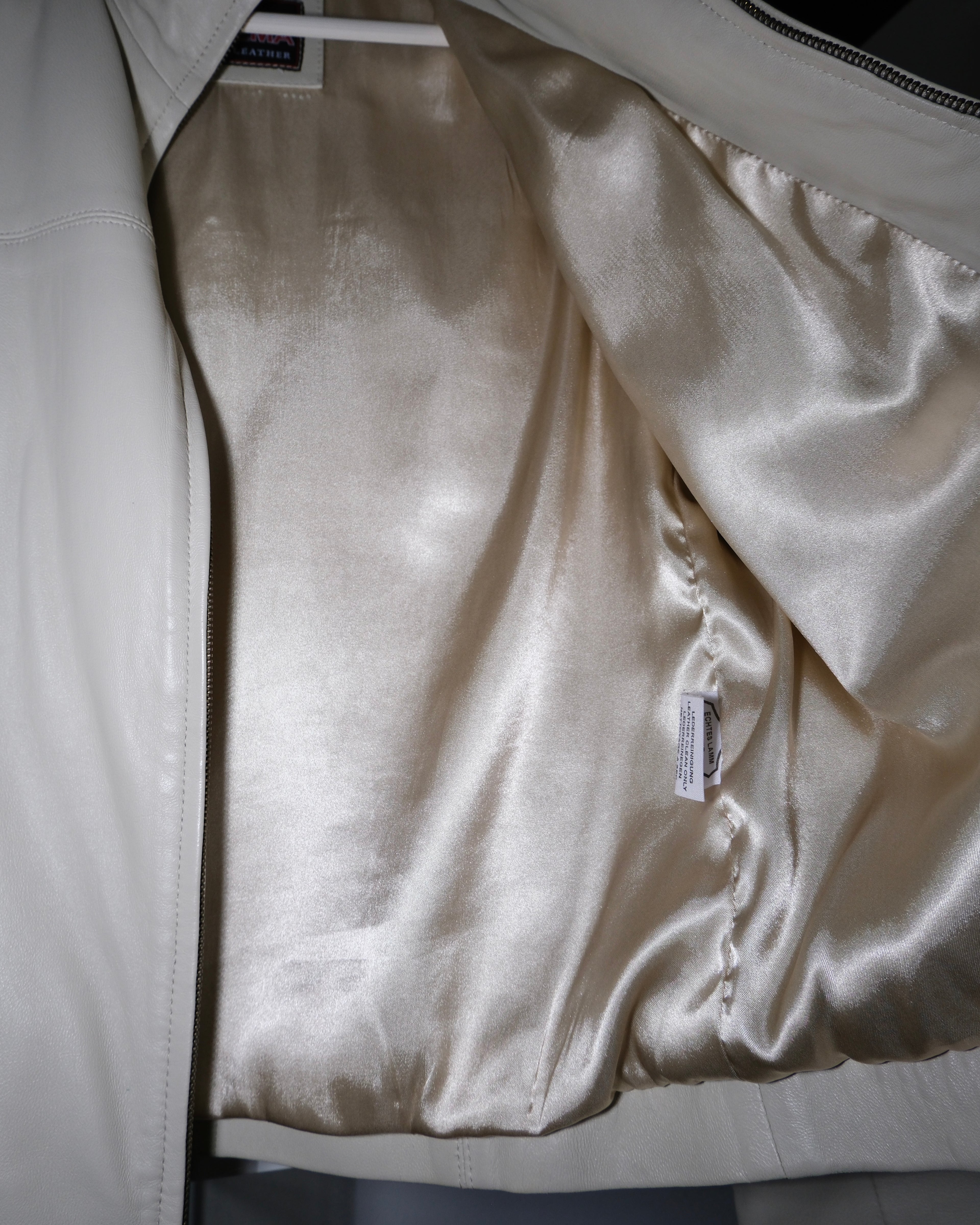 Taş Rengi Deri Ceket