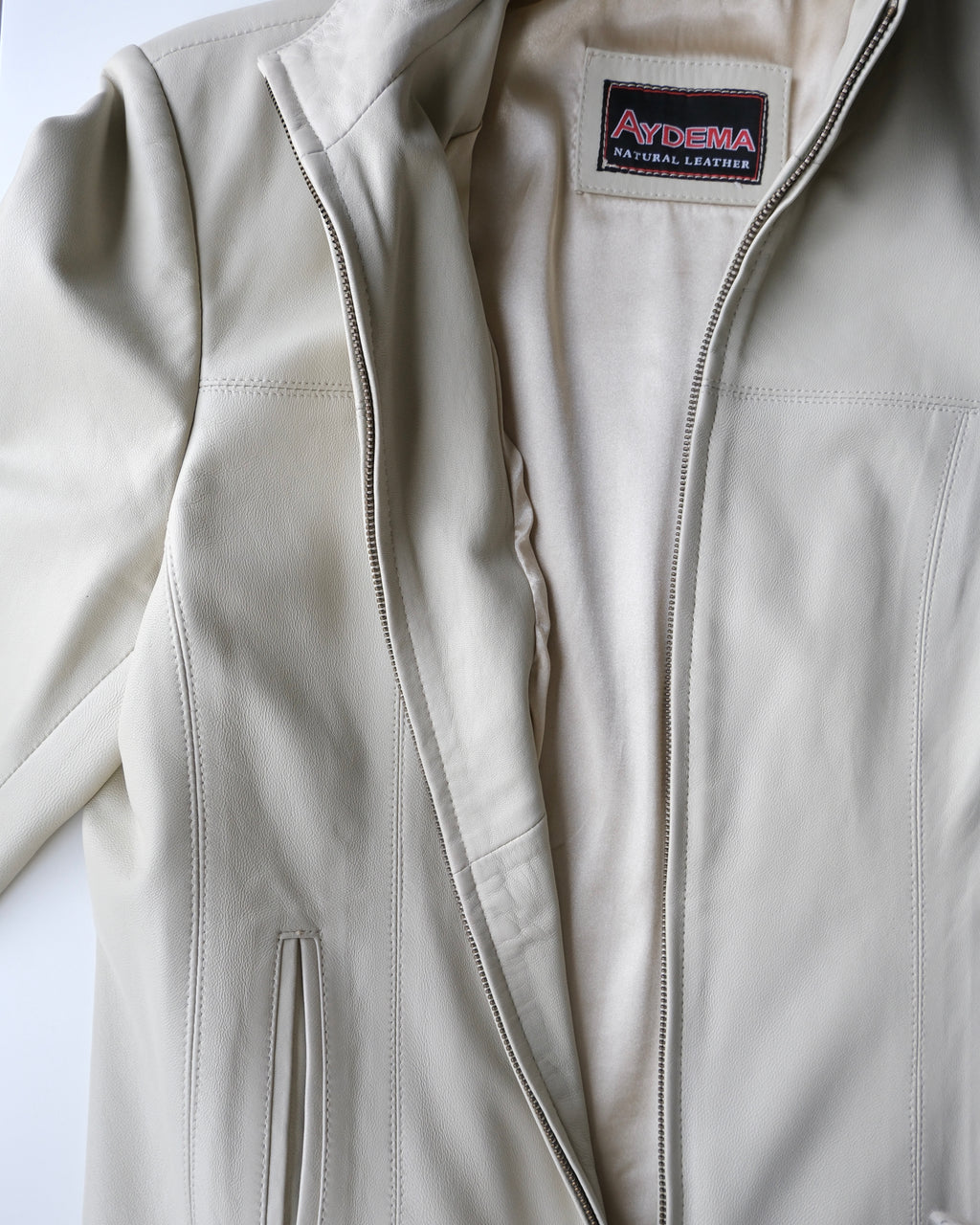 Taş Rengi Deri Ceket