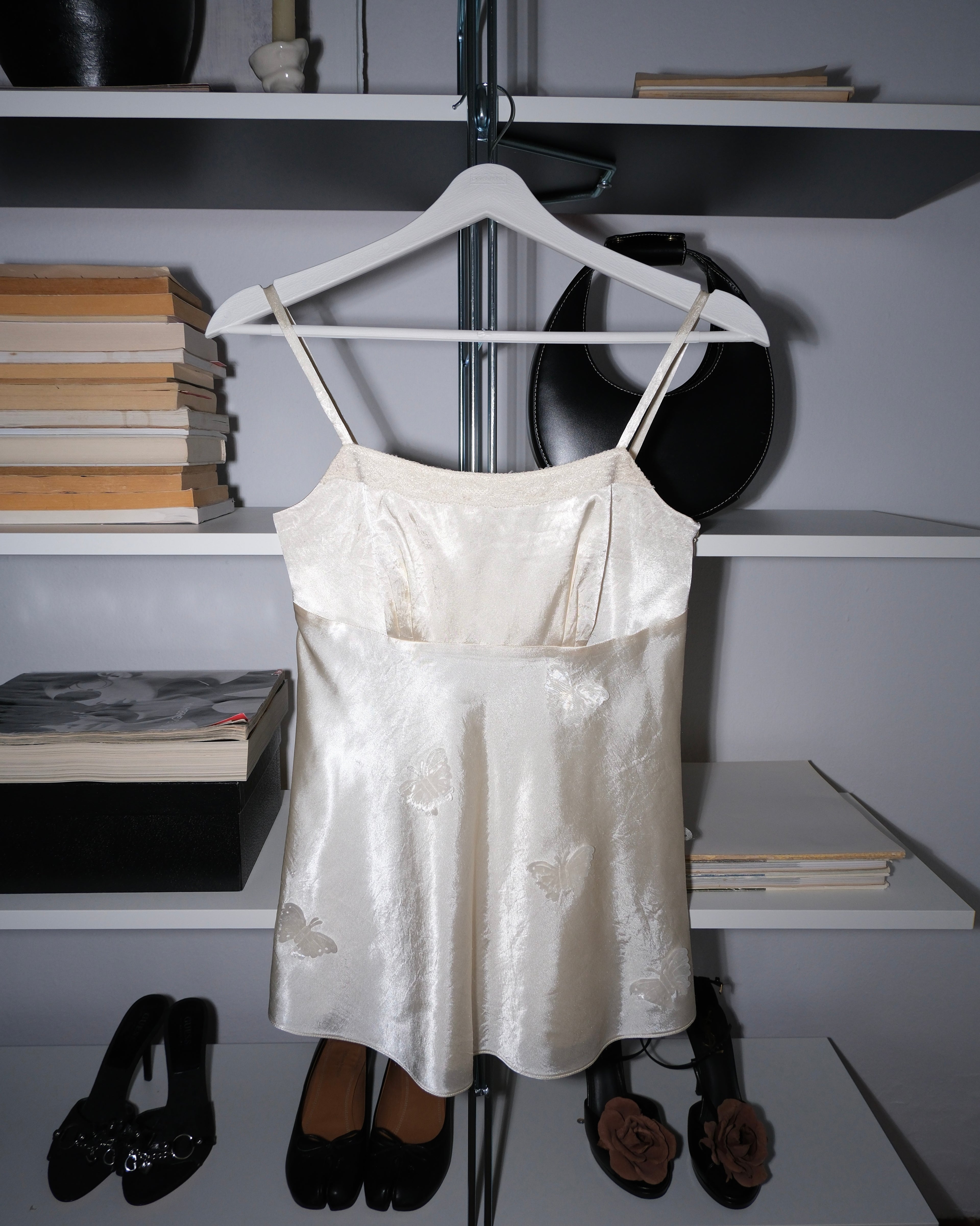 Butterfly Detailed Satin Blouse