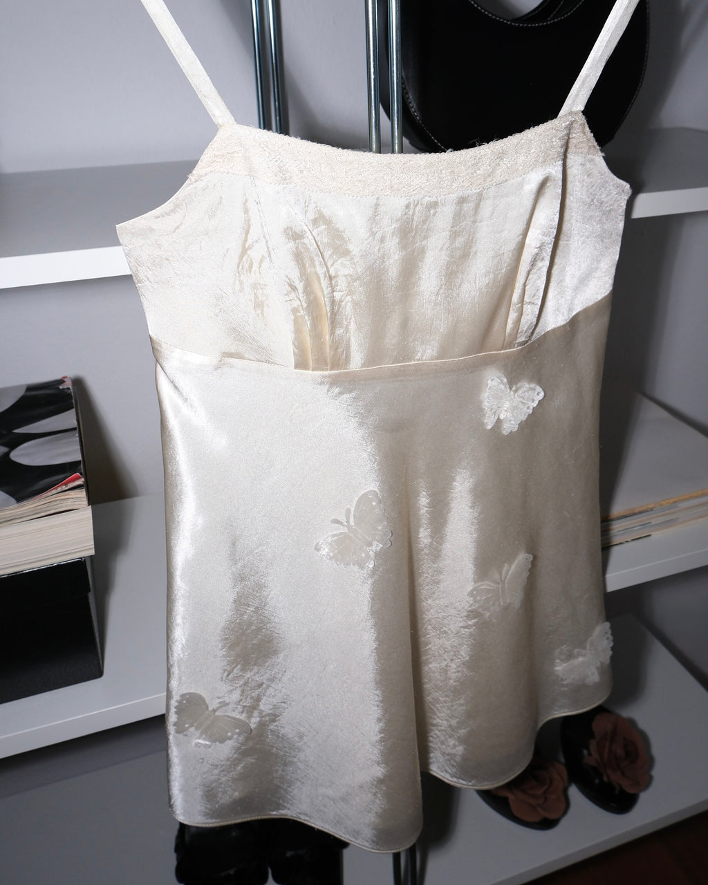 Butterfly Detailed Satin Blouse