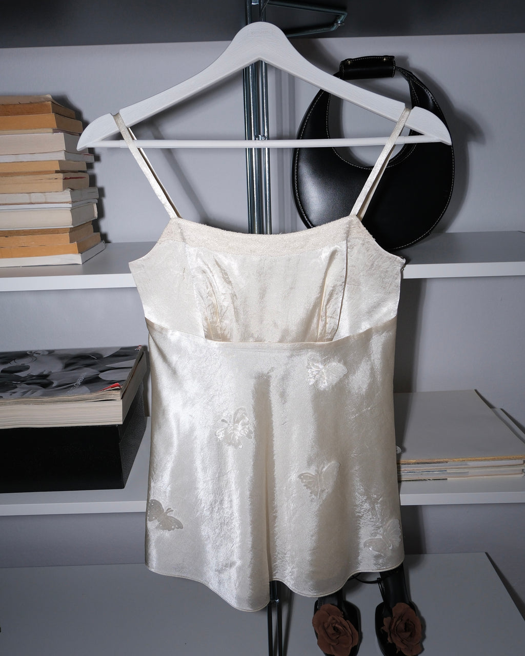 Butterfly Detailed Satin Blouse