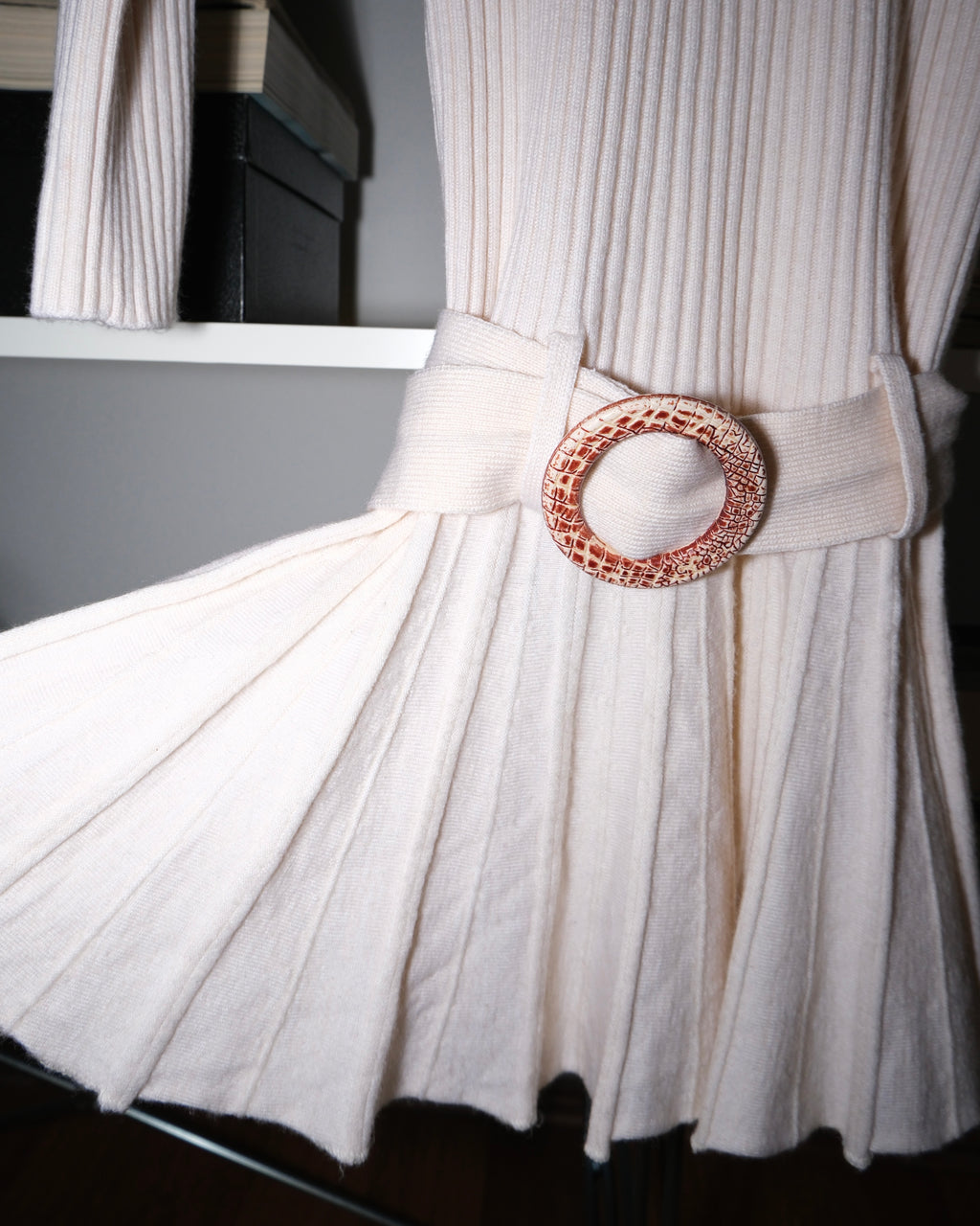 Belted Knit Dress