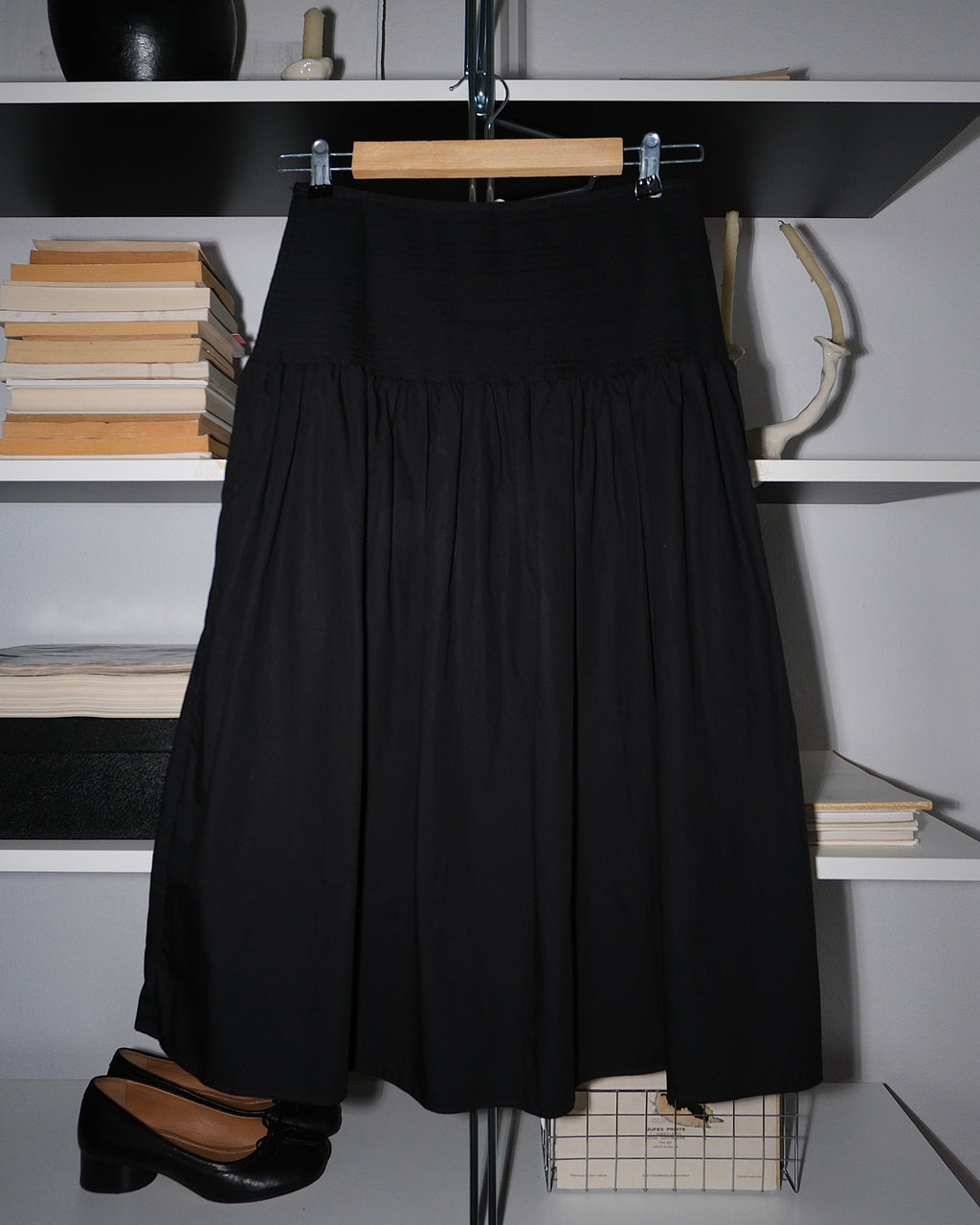 Arket Midi Black Skirt