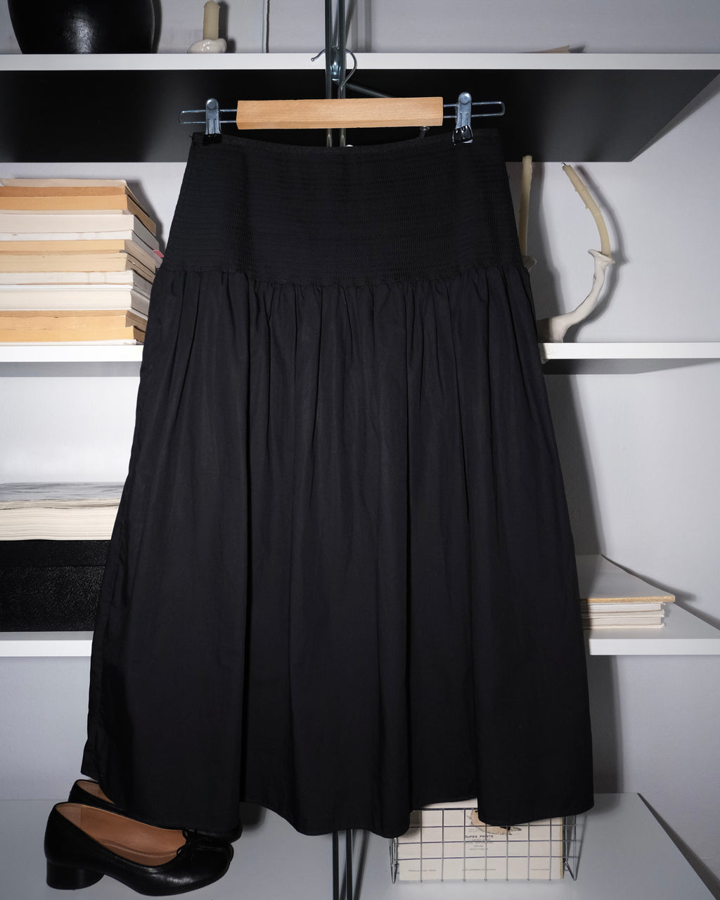 Arket Midi Black Skirt